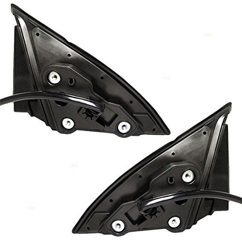 Brock Replacement Power Side View Mirrors for 2011-2014 Subaru Legacy Outback - Driver & Passenger Side with Smooth & Textured Covers (Part# 91036AJ13A & 91036AJ12B) | Perfect for Parking Assistance and Blind Spot Visibility