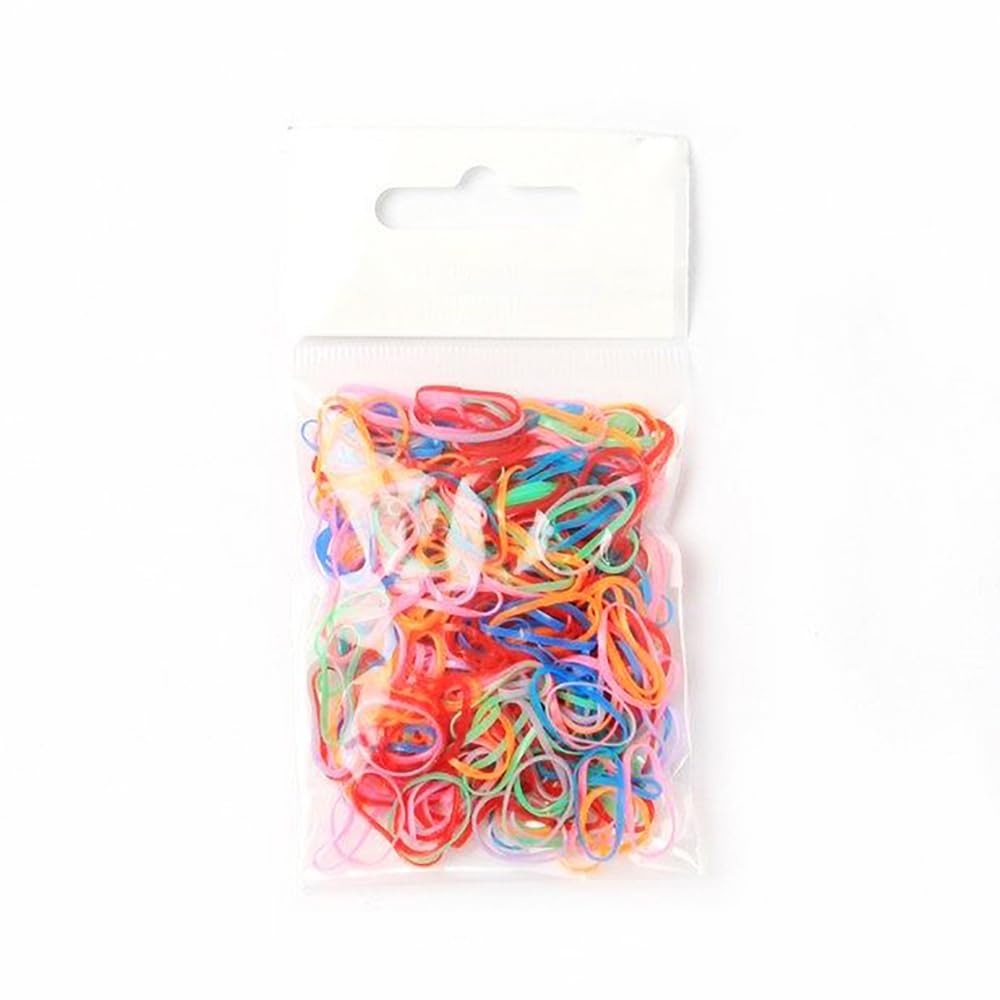 250-Pack Clear Elastic Hair Bands - Soft Stretch Hair Ties for Women & Girls - No-Slip Small Hair Elastics for Ponytails, Braids & Everyday Styling (HD Novelty Polyurethane)