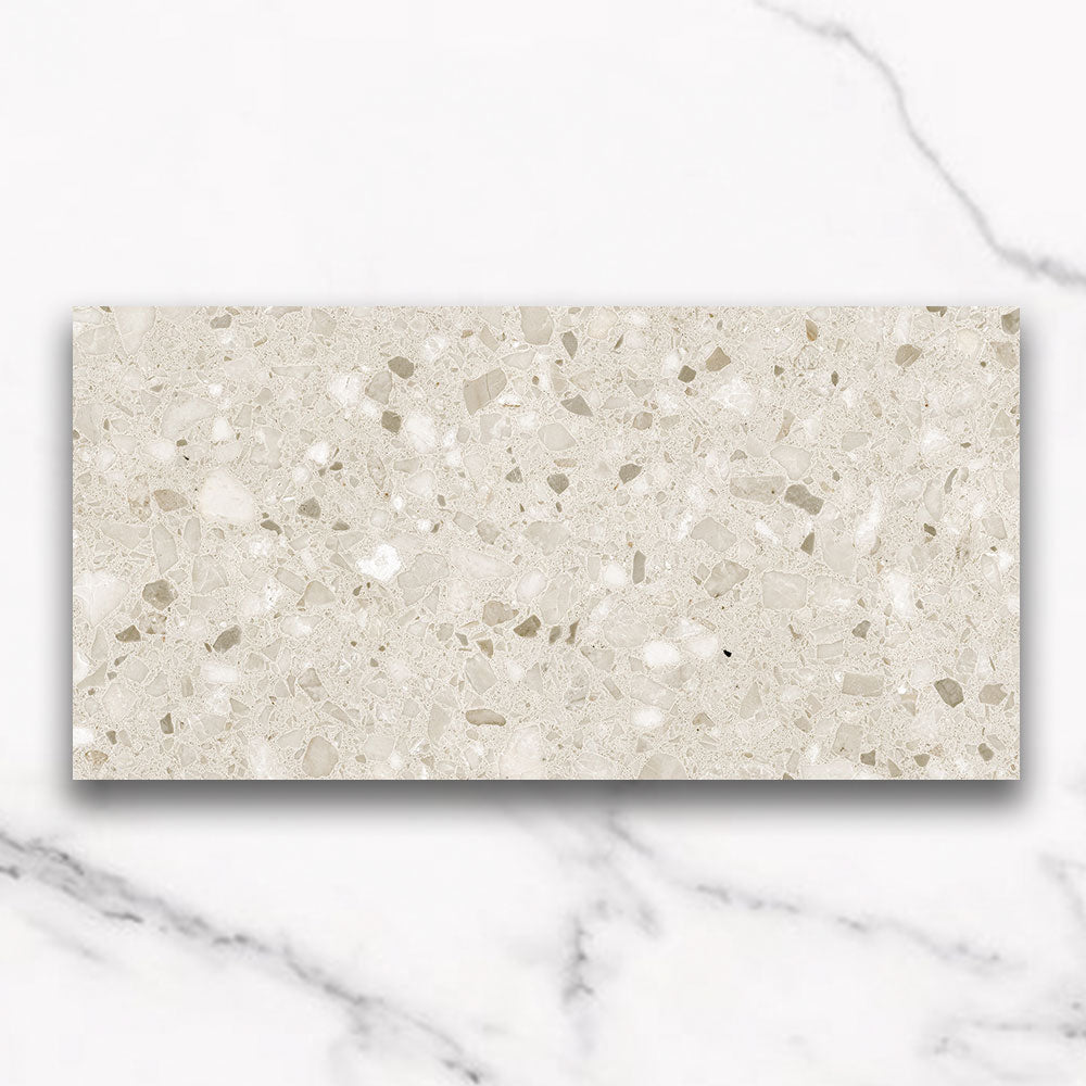Modena Beige 300x600mm Matte Terrazzo Porcelain Tile - Premium Flooring & Wall Tiles for Bathroom, Kitchen & Living Room Decoration