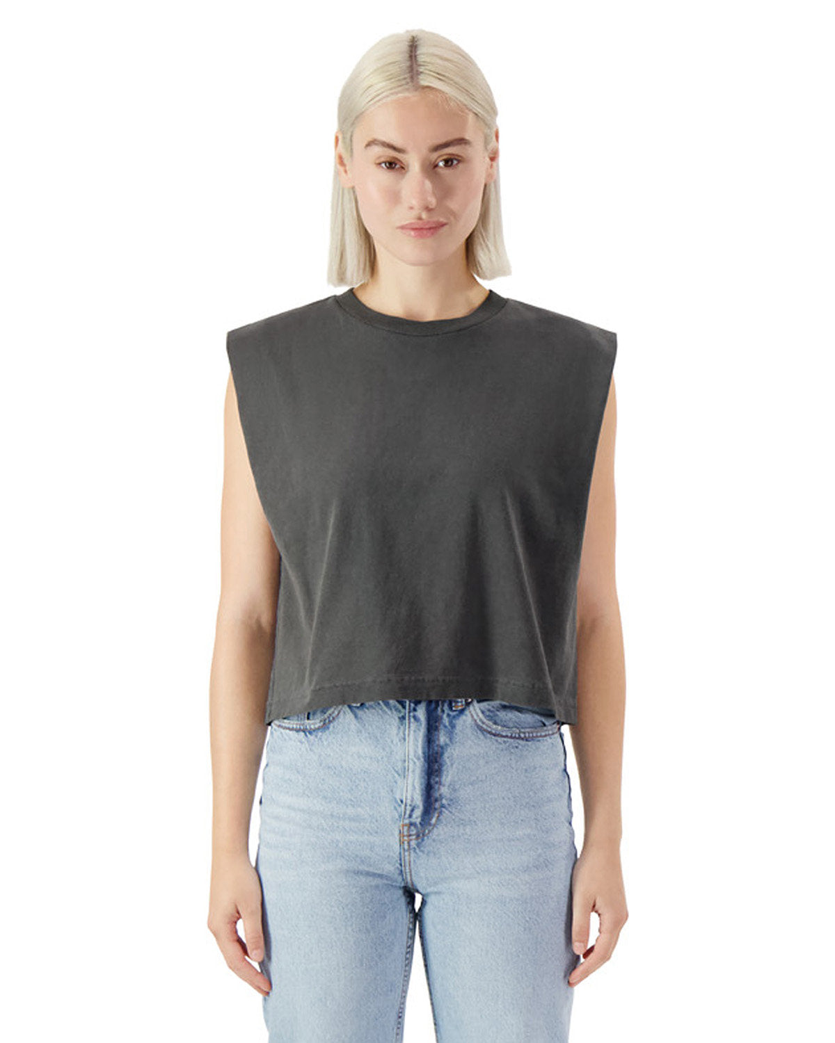 American Apparel 307GD Women's Vintage Washed Muscle Tank Top - Soft Breathable Cotton for Gym, Yoga & Summer Casual Wear