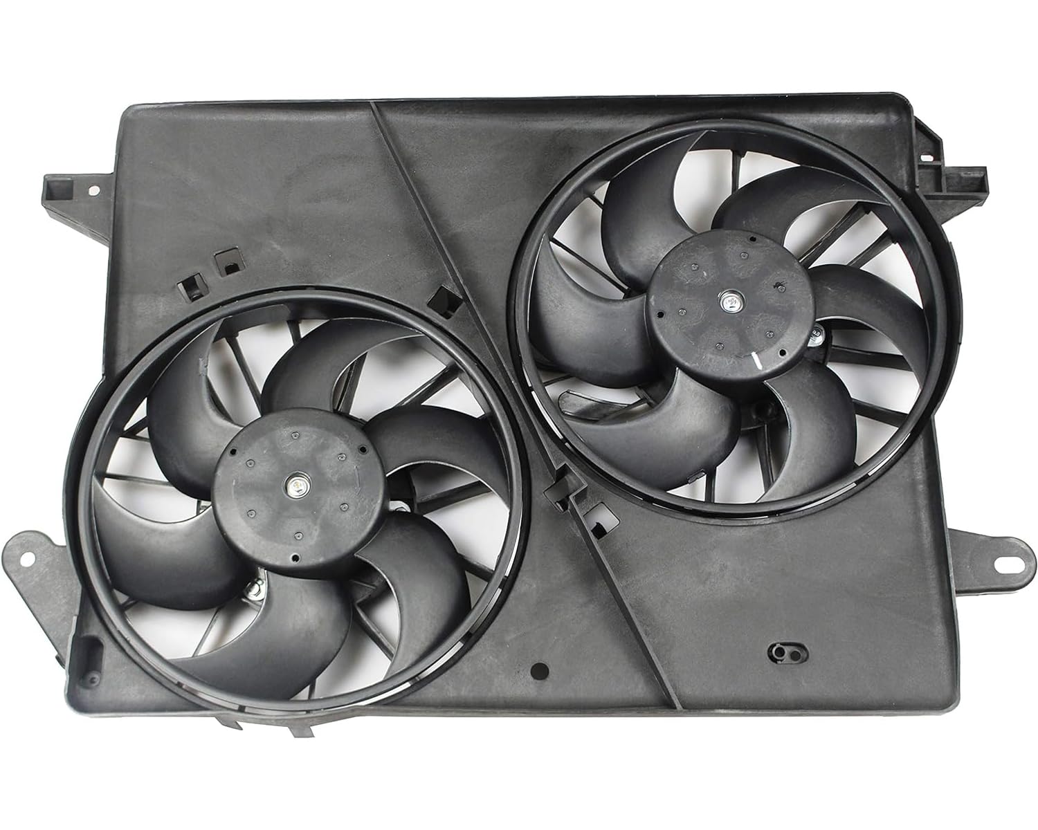 620-039 Engine Radiator Dual Cooling Fan Replacement for 2005-2008 Chrysler 300, 2008 Dodge Challenger, 2006-2008 Charger & Magnum - Compatible with Part Numbers 5137713AA, 5174358AA, CH3115132 - Perfect for Overheating Prevention & Enhanced Engine Cooling
