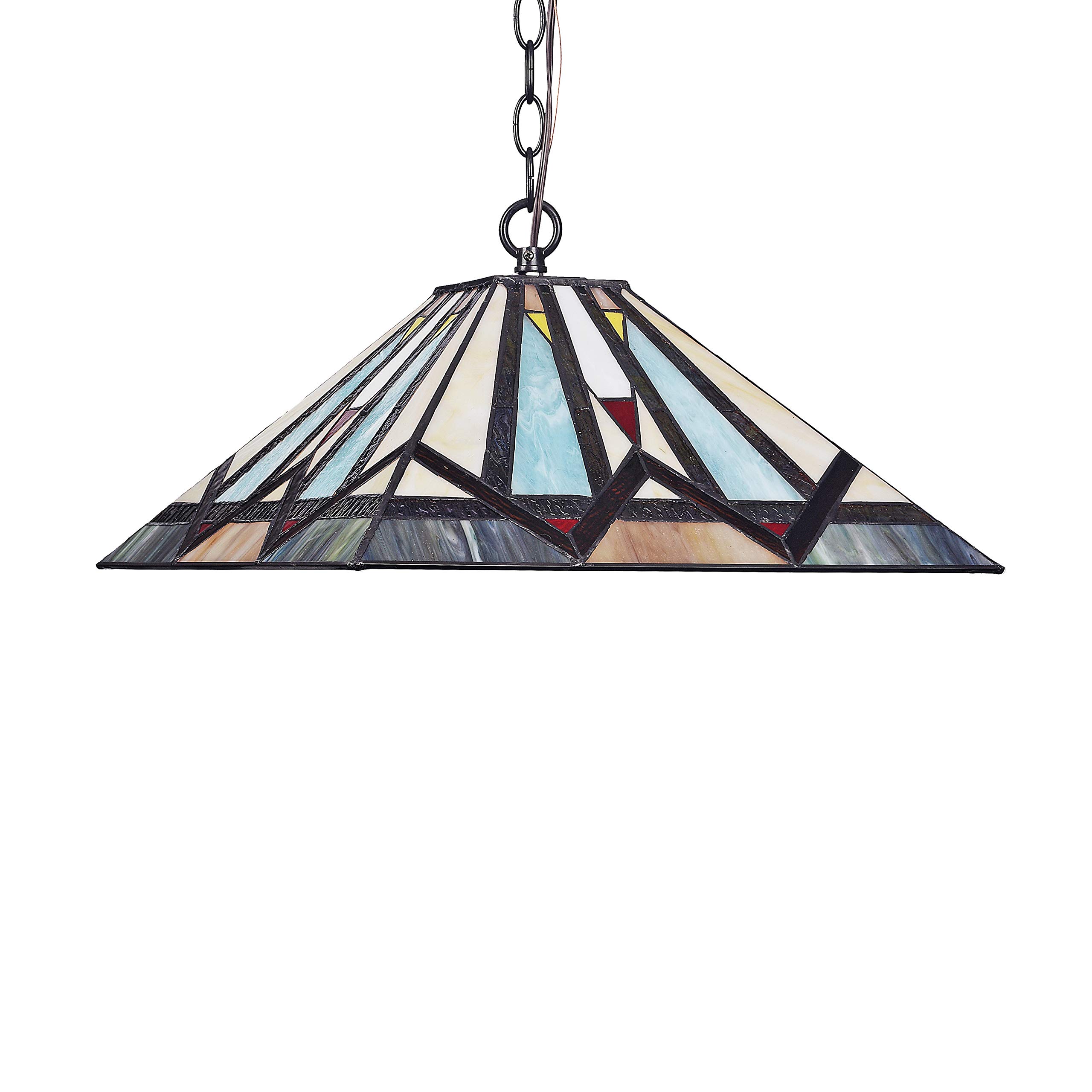 Mission 2 Light Blackish Bronze Ceiling Pendant - 16