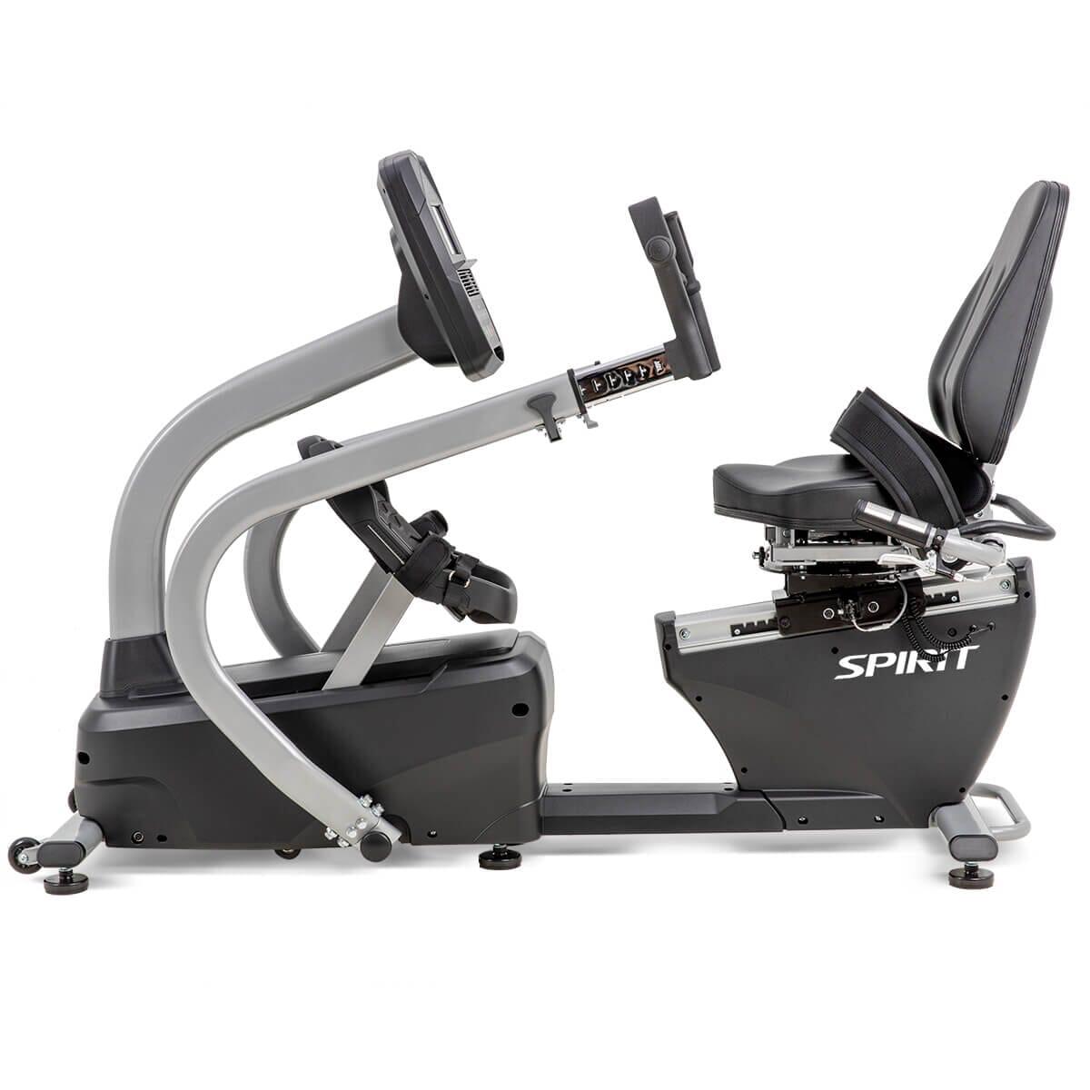 Spirit Fitness MS300 Recumbent Stepper - Low Impact Exercise Bike for Home Workout, Seniors & Physical Therapy | Compact Cardio Machine for Small Spaces & Rehab