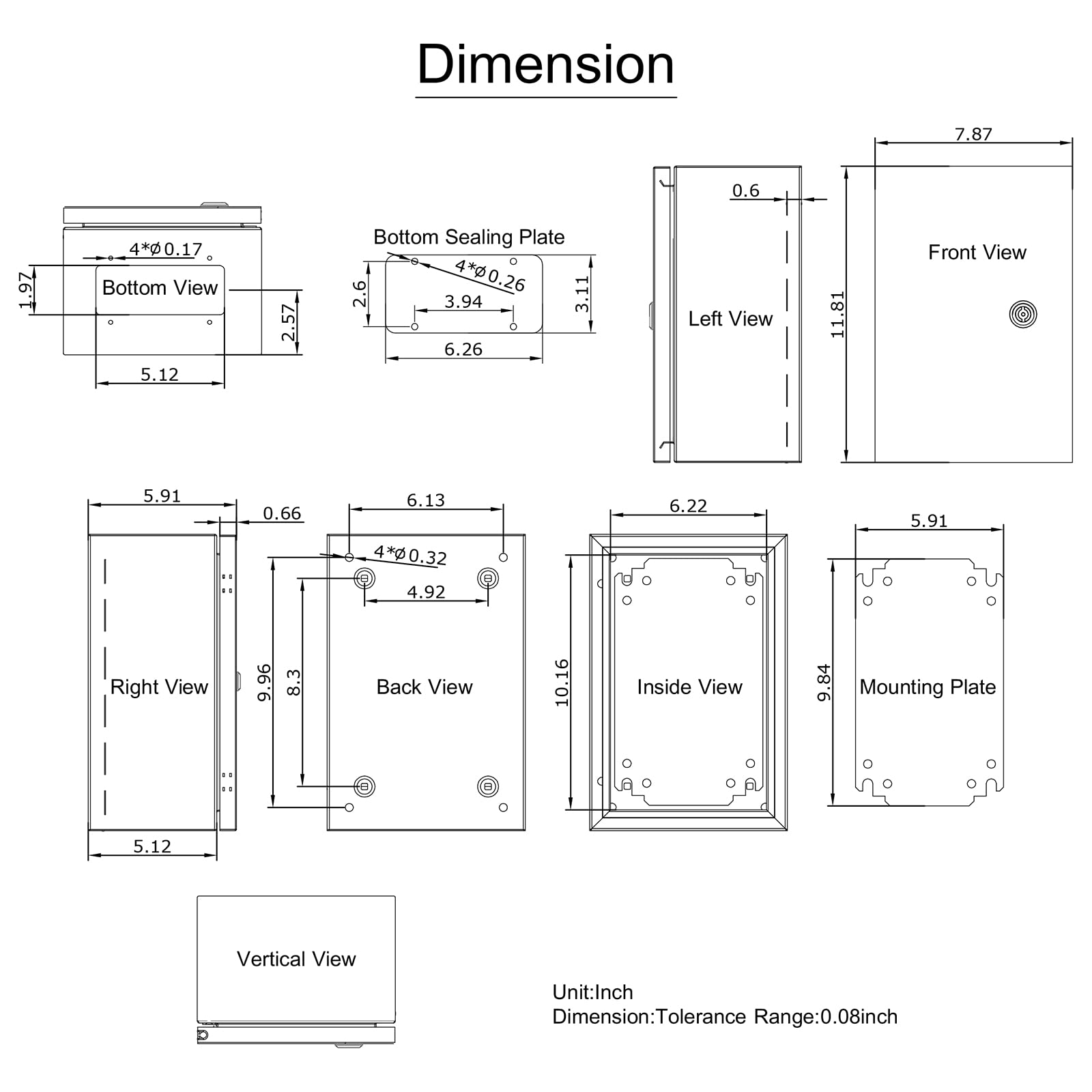 304 Stainless Steel Electrical Enclosure Box 12