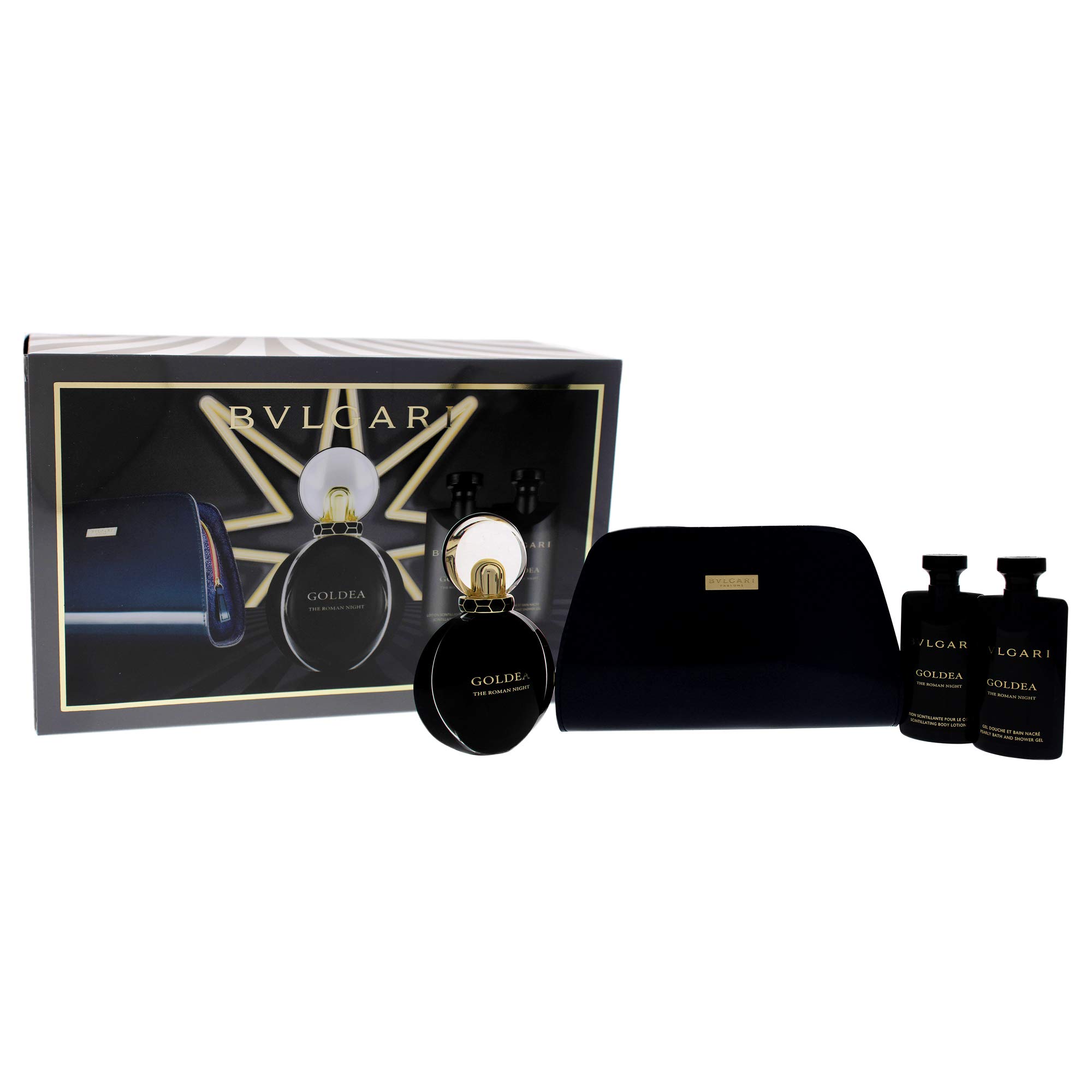 Bvlgari Goldea The Roman Night Women's 4-Piece Gift Set | Luxury Perfume Collection for Evening & Special Occasions