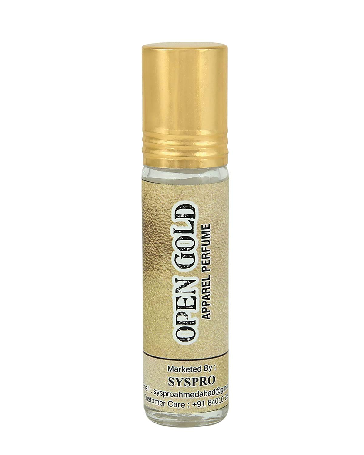 SYSPRO Open Gold Attar Roll-On Perfume 8ml - Long Lasting Unisex EDP & EDC Fragrance for Men & Women - Perfect for Valentine's Gifts, Date Nights & Special Occasions