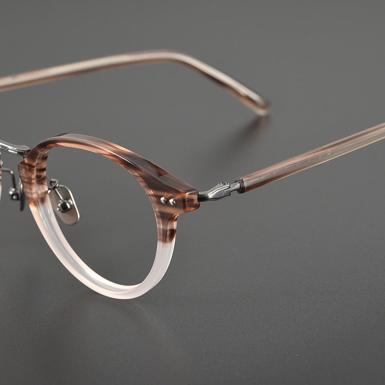 Titanium Round Glasses Frame 9096 - Lightweight & Durable Eyewear for Men & Women | Perfect for Reading, Driving & Fashion Accessories