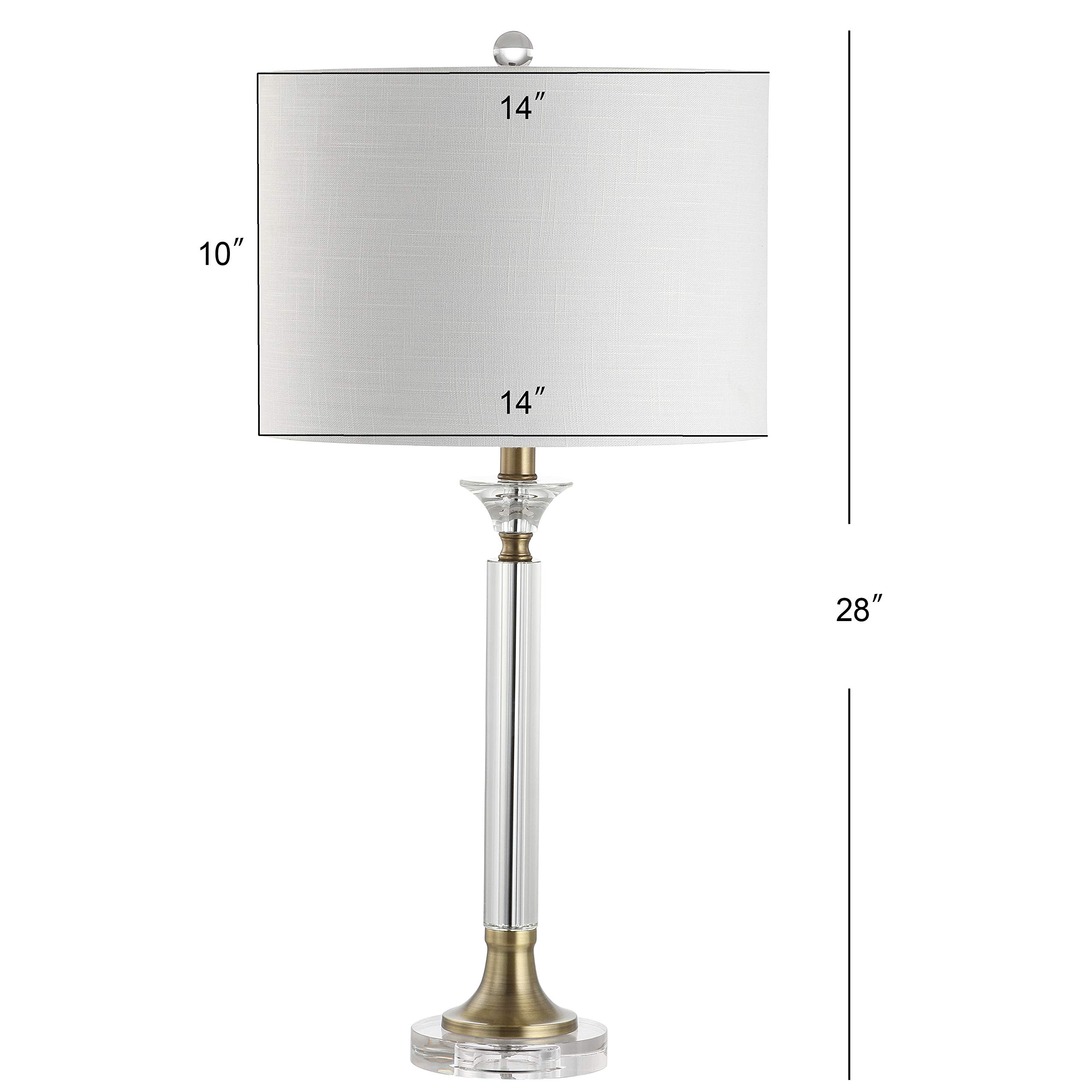 Set of 2 JONATHAN Y JYL5039A-SET2 Crystal & Metal LED Table Lamps - 28