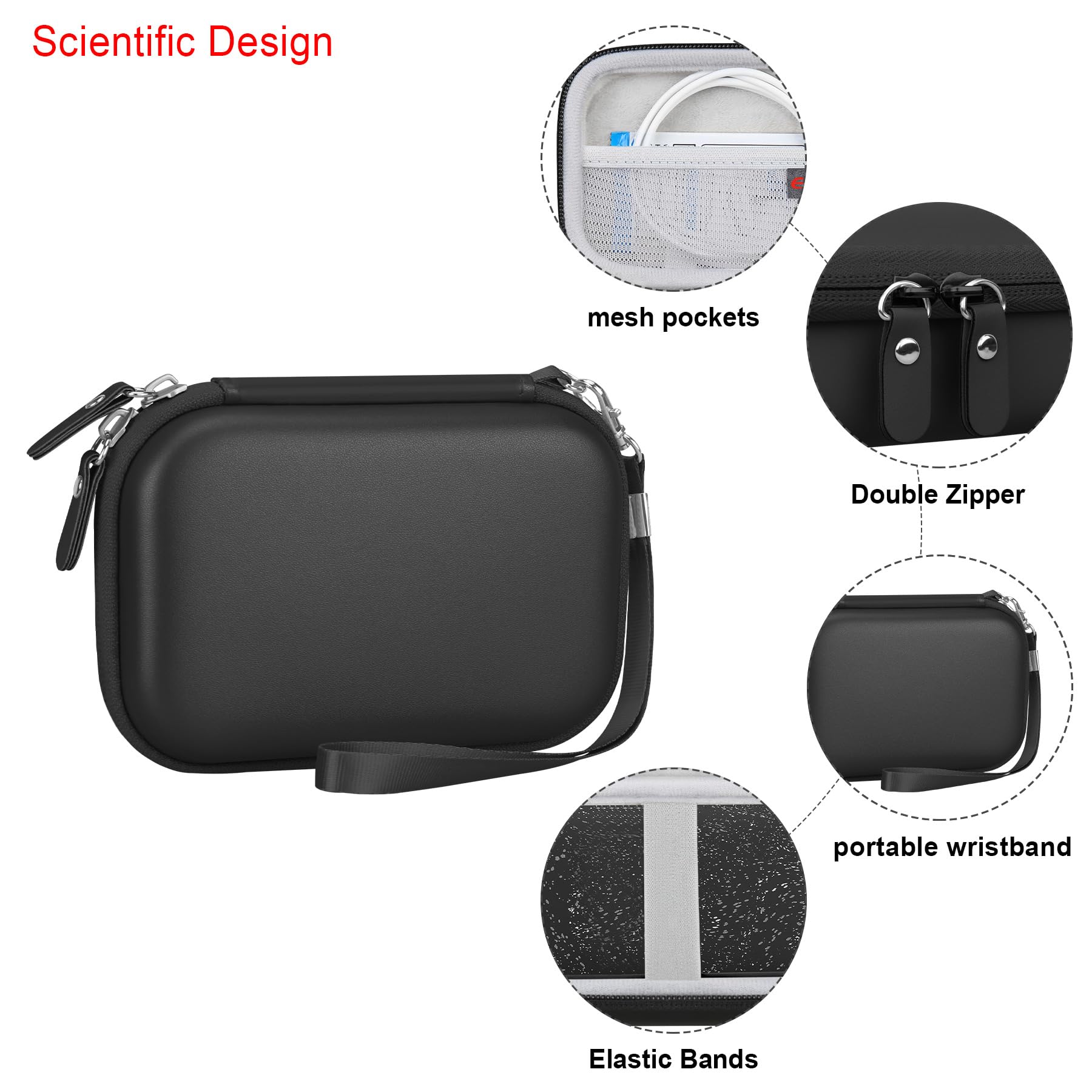 Elonbo Protective Carrying Case for HP Sprocket Portable 2x3