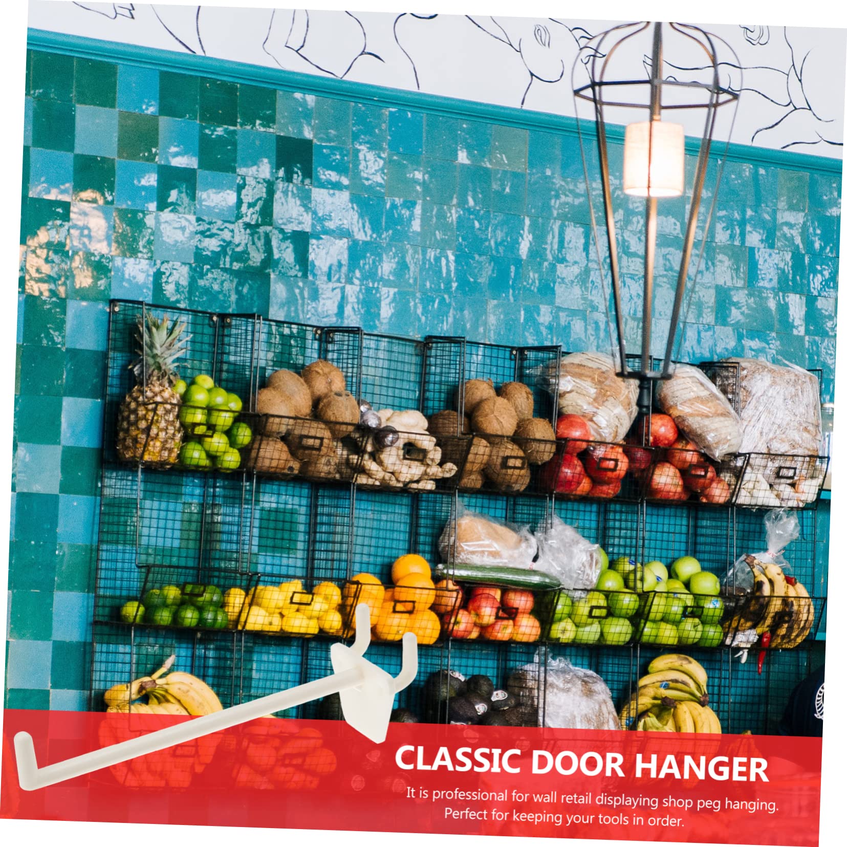 PRETYZOOM 200 Pcs Heavy Duty Pegboard Hooks - Durable Peg Board Hook Hangers for Organizing Tools, Kitchenware & Craft Supplies | Perfect for Garage, Workshop & Home Storage