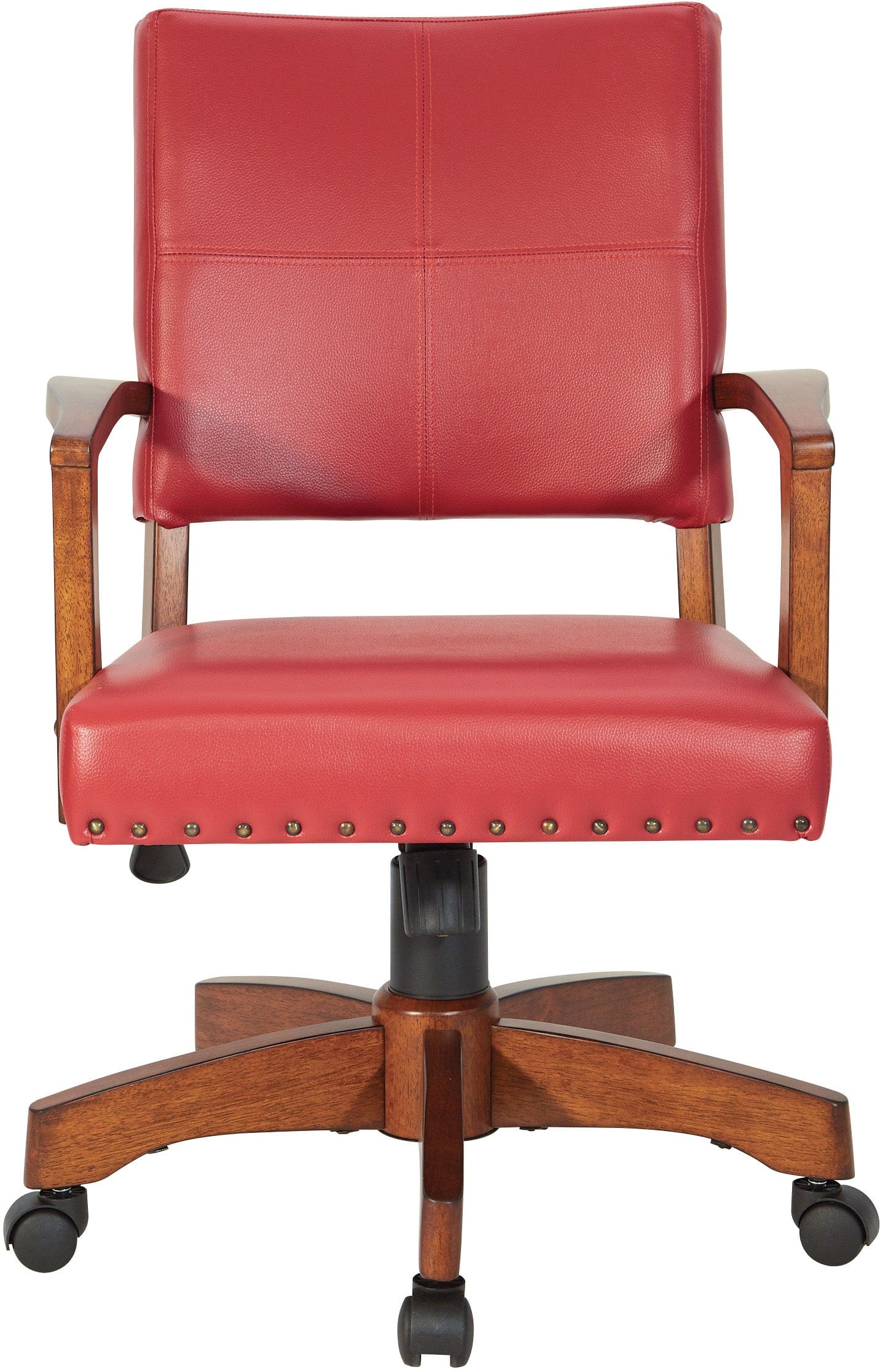 Office Star Deluxe Wood Bankers Chair - Ergonomic Executive Office Chair with Adjustable Height & Swivel Base [109MB] - Perfect for Home Office, Conference Rooms & Professional Workspaces