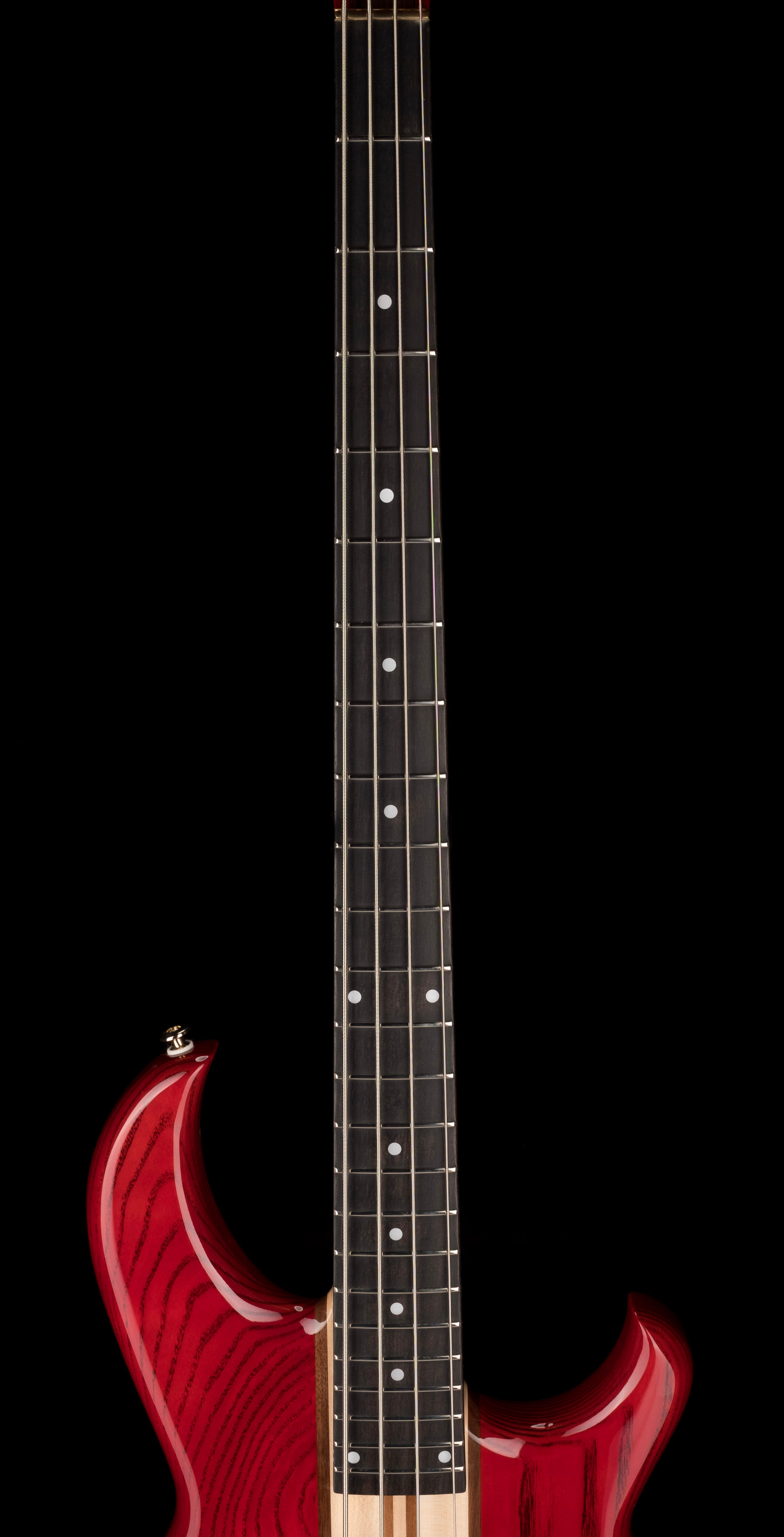 Aria Pro II SB 1000B Reissue 4-String Electric Bass Guitar - Made in Japan, Paduak Red Finish with Gig Bag - Perfect for Professional Musicians & Live Performances