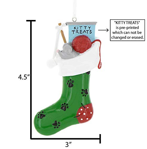 Personalized Cat Christmas Stocking 2024 - Custom Pet Stocking for Cats, Cat Treats Holder, Unique Gift for Cat Lovers - Perfect for Holiday Decor, Christmas Tree Ornament & Pet Gift Exchange