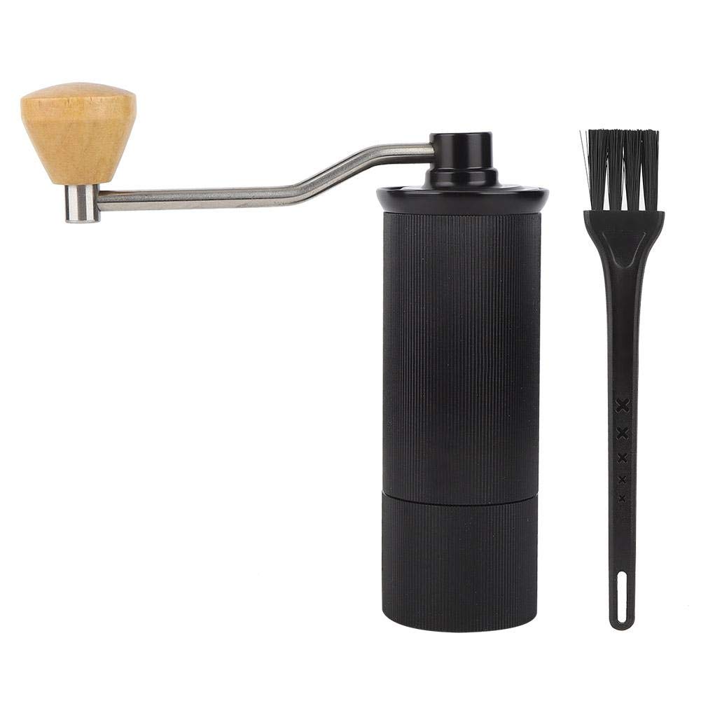 Premium Stainless Steel Manual Coffee Grinder - Portable Mini Hand Crank Mill with Wooden Handle for Espresso, French Press & Pour Over - Perfect for Home, Kitchen, Camping & Travel Accessories