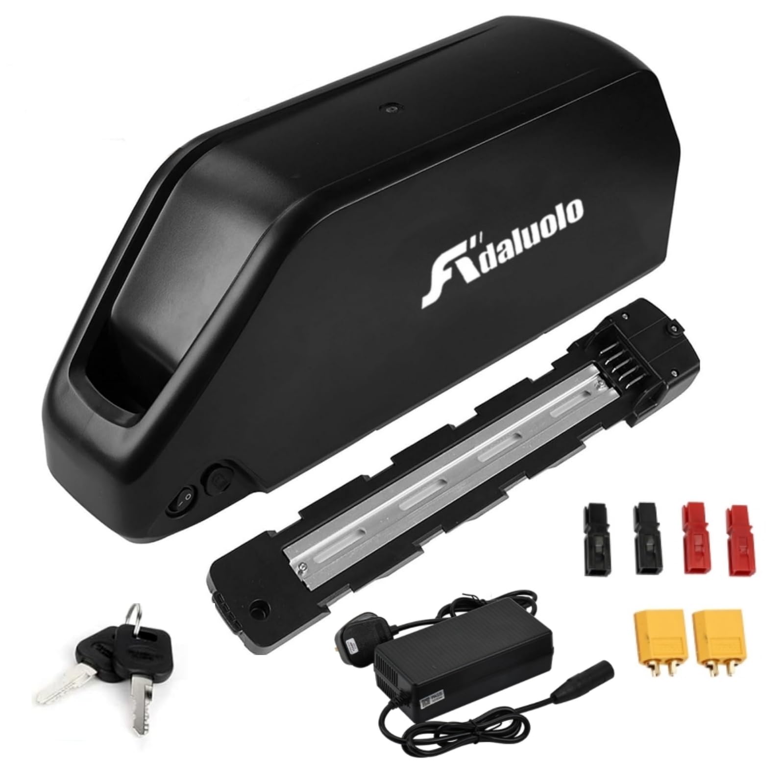 52V 20Ah Ebike Battery - Long Range Lithium Battery with Charger, BMS, Indicator Light & Safe Lock - Compatible with 750W, 1000W, 1200W Motors (5 Pin Base Plate) - Perfect for Commuting, Mountain Biking & Long Distance Rides
