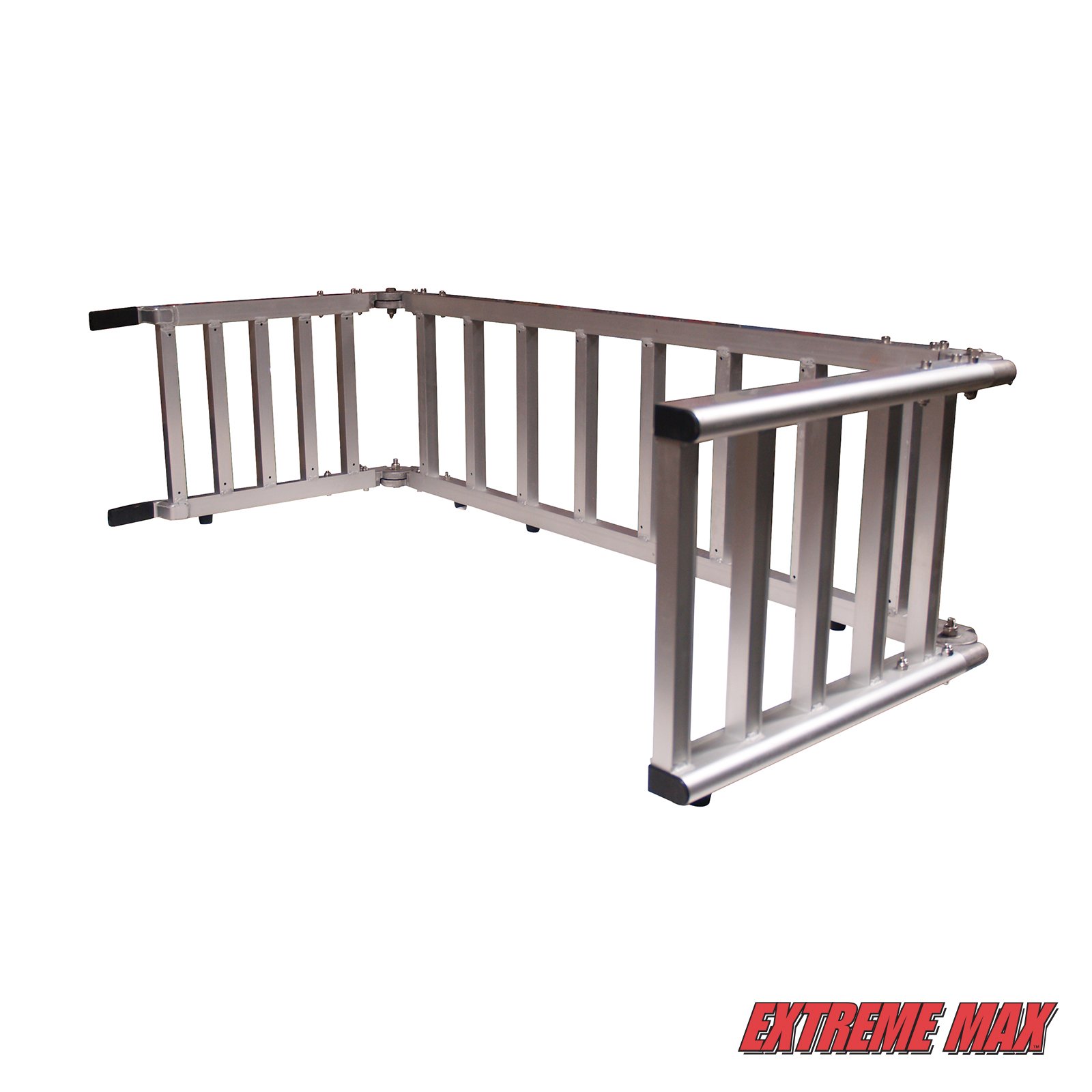 Extreme Max 5500.4076 RampXtender Motorcycle Loading Ramp & Tailgate Extender Combo - Heavy Duty Aluminum Ramp for ATV, Dirt Bike, Scooter - Perfect for Truck, SUV, Trailer Loading & Unloading