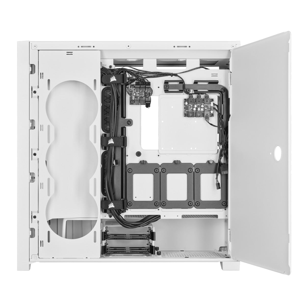Corsair iCUE 5000X RGB QL Edition Tempered Glass Mid Tower PC Case - High Airflow Gaming Computer Case for Custom Builds & RGB Setup