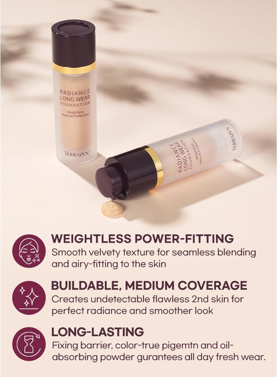 Velvet Makeup Foundation 30ml - Light Beige for Fair to Light Skin | Korean Skincare & Long Lasting Matte Finish Foundation | Weightless, Natural Coverage for Daily Wear & Special Occasions | Skin-Enhancing Formula
