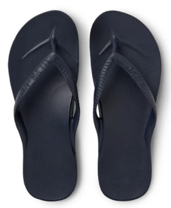 Archie's Navy Blue Flip Flops for Men & Women - Comfortable Beach Sandals for Summer, Pool, and Outdoor Activities