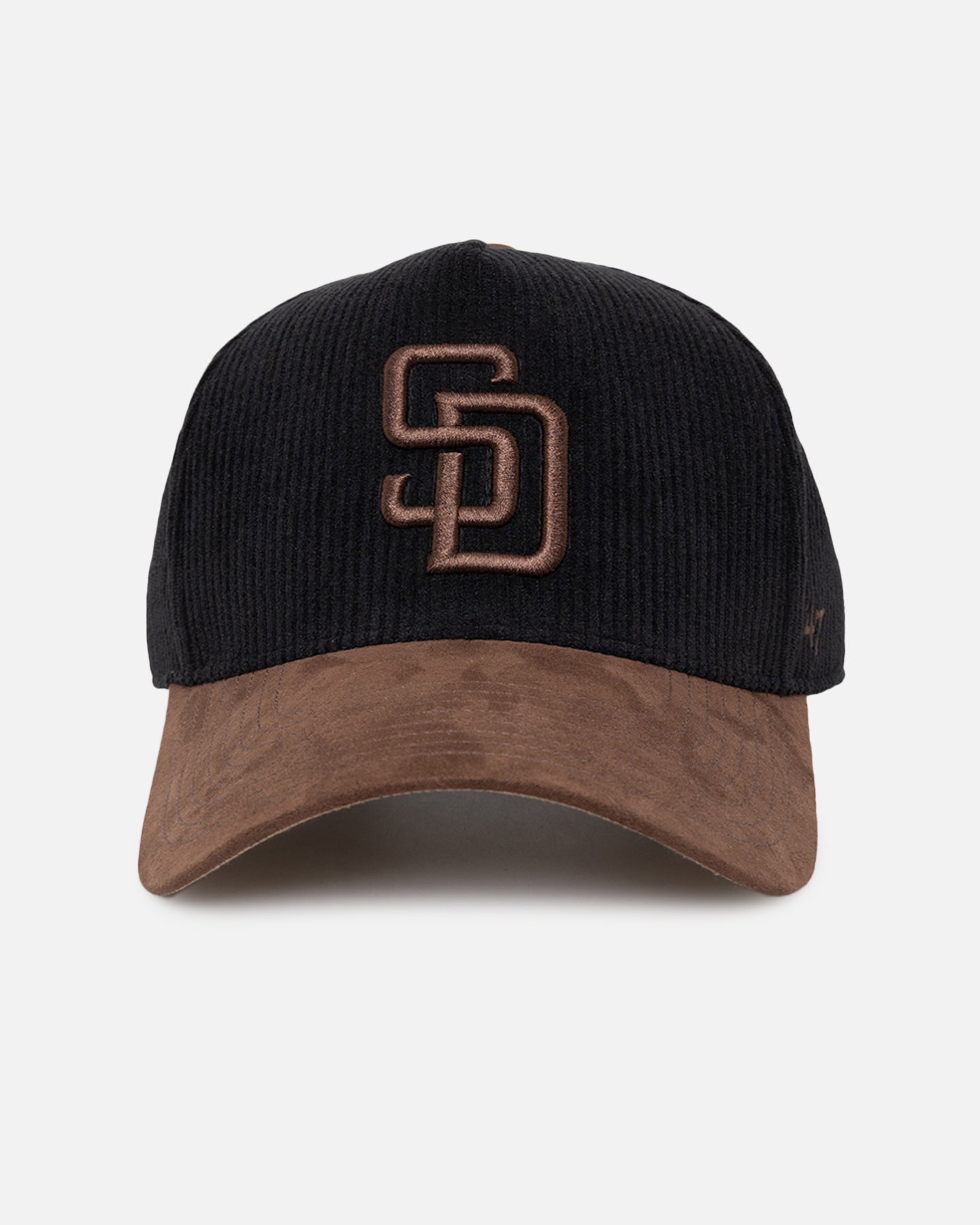 47 Brand San Diego Padres 'Black Barren' 47 Offside DT Snapback Black Hat - Adjustable Baseball Cap for Men & Women - Perfect for Sports Fans, Casual Wear & Outdoor Activities