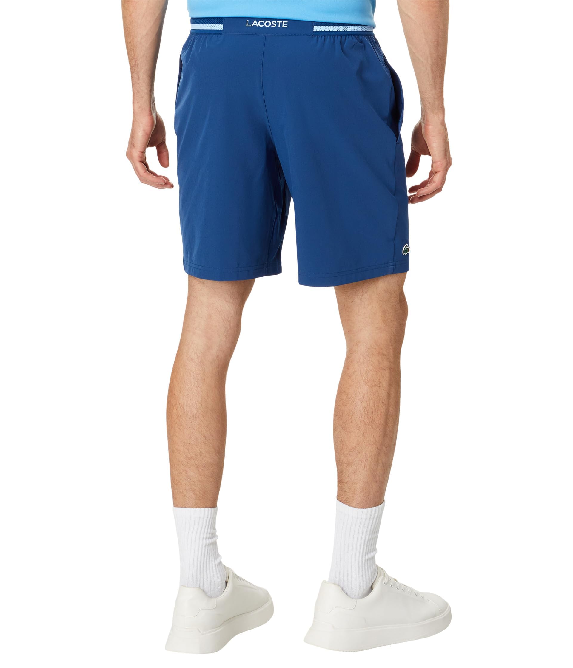 Lacoste Men's Tennis X Novak Djokovic Athletic Shorts - Breathable Quick-Dry Sports Shorts for Tennis, Gym & Casual Wear