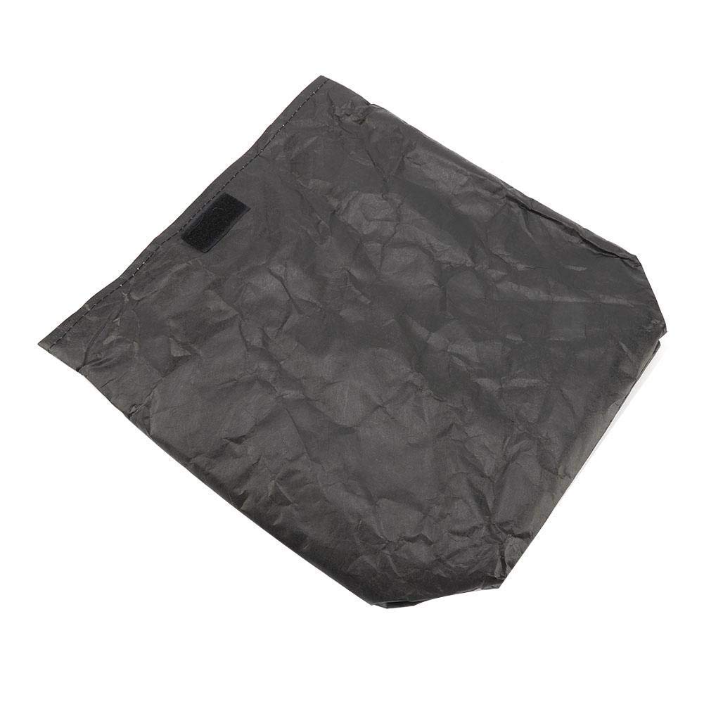 TOPINCN Waterproof Insulated Lunch Box - Reusable Thermal Lunch Bag for Women & Men, Eco-Friendly Kraft Paper Design, Perfect for Office, School, Outdoor Picnics & Travel (Black)