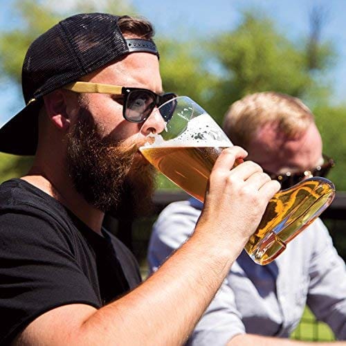 Advanced Mixology Das Boot 2 Liter Large Beer Boot Oktoberfest Drinking Mug - Holds Over 5 Beers - Perfect for Parties, German Festivals & Beer Lovers