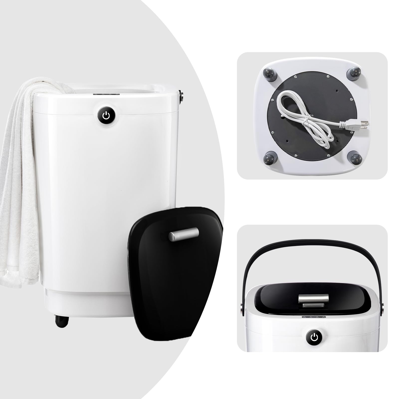 WiFi Smart Towel Warmer 25L Large Capacity - Electric Bathroom Towel Heater with 24H Timer & 3 Heat Settings - Overheat Protection - Holds Two 60