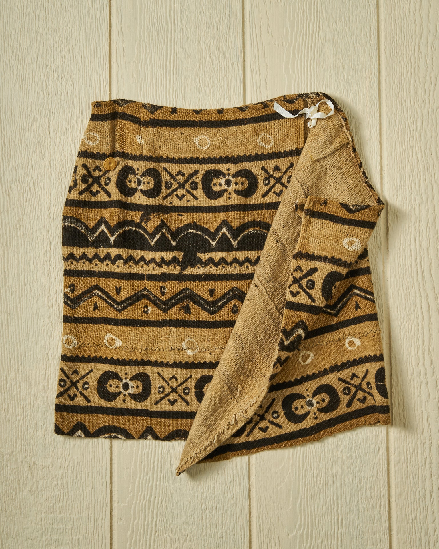 Premium Heavyweight Mud Cloth Wrap Skirt - African Print Boho Maxi Skirt for Women, Perfect for Beach Vacations, Music Festivals & Boho Chic Outfits