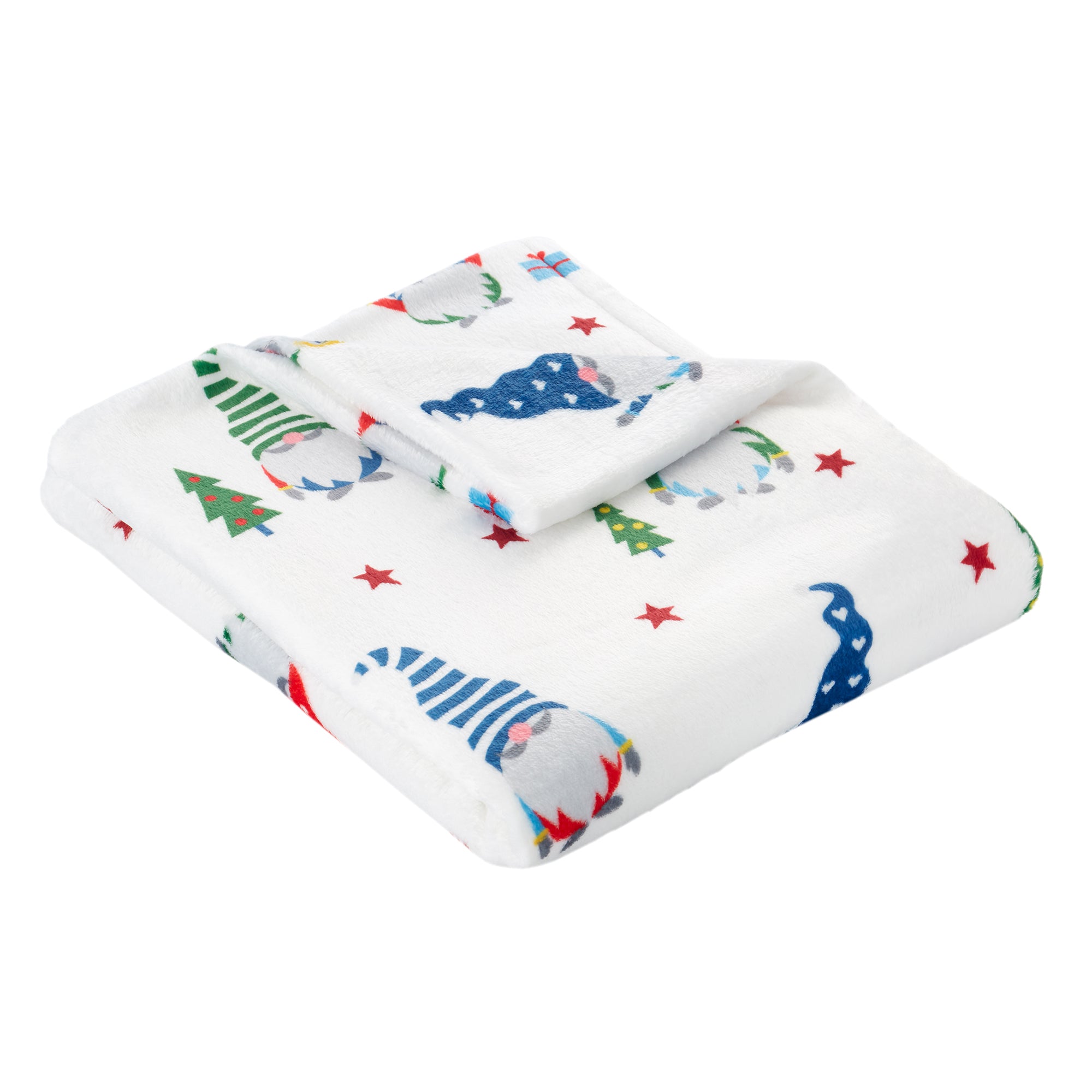 Festive Red Gonks Throw Blanket - Soft & Cozy Christmas Decor for Sofa, Bed, and Holiday Parties