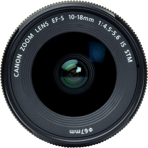 Canon EF 50mm f/1.8 STM & EF-S 10-18mm f/4.5-5.6 IS STM Lens Bundle - Perfect for Portrait Photography, Travel & Vlogging - DSLR Camera Lens Kit for Stunning Bokeh & Wide-Angle Shots