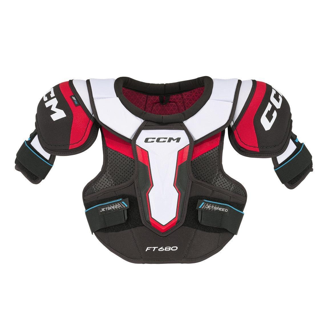 CCM Jetspeed FT680 Senior Hockey Shoulder Pads - Protective Ice Hockey Gear for Adult Players - Perfect for Competitive Games & Practice Sessions