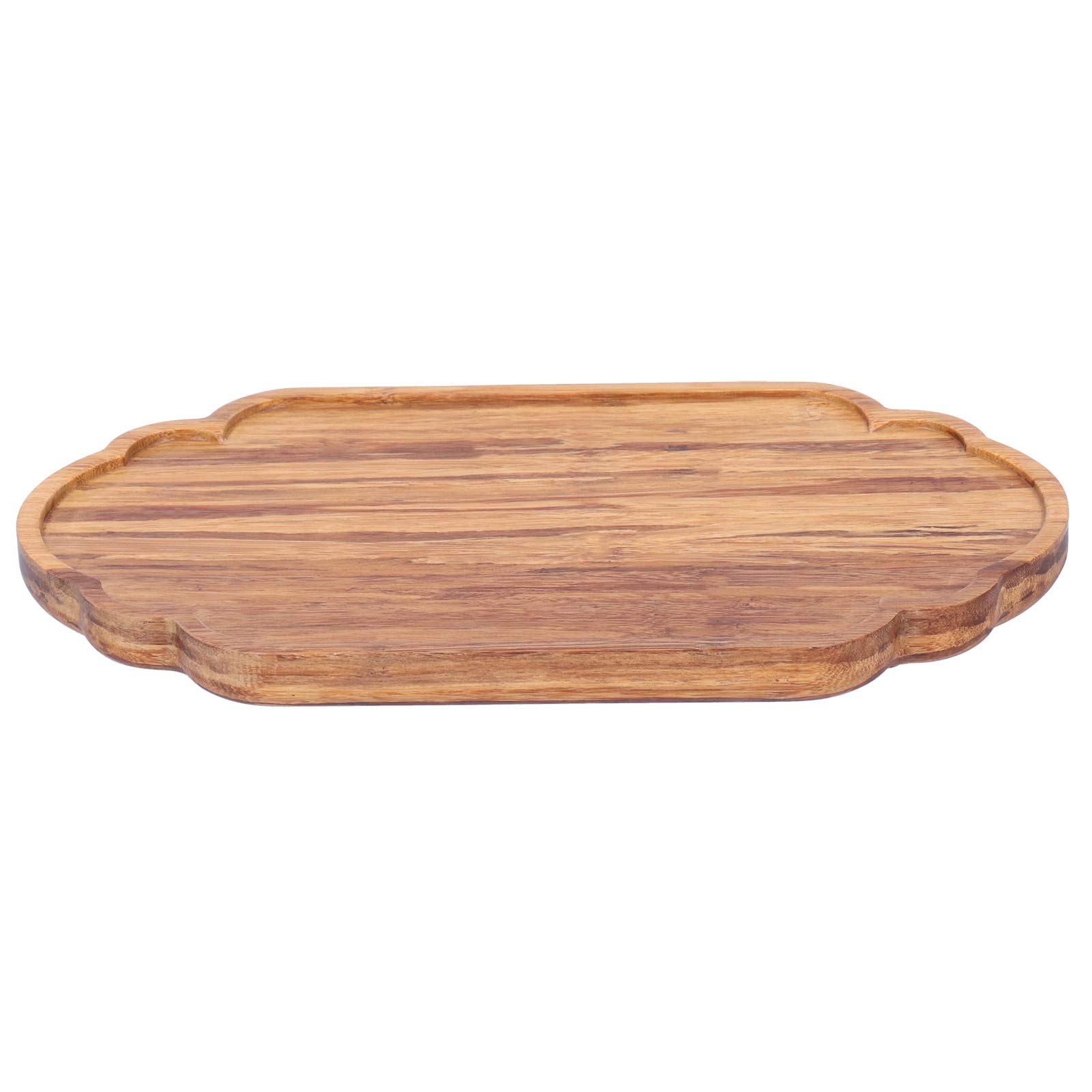 Premium Bamboo Tea Serving Tray - Large Far Mountain Design for Office, Home & Kitchen Decor | Perfect for Afternoon Tea, Coffee Service & Entertaining Guests