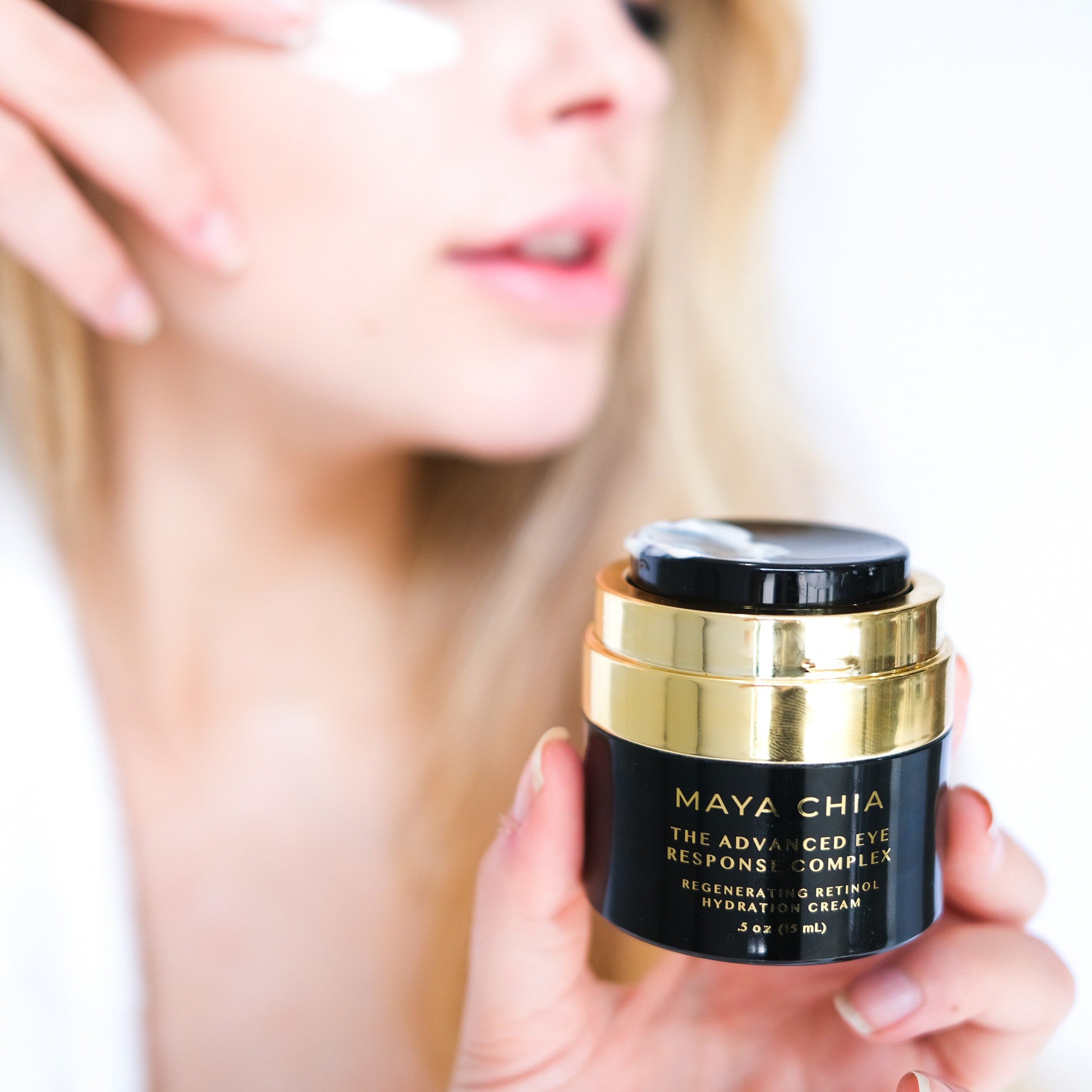 Maya Chia Advanced Eye Response Complex - Anti-Aging Eye Cream for Dark Circles & Puffiness - Hydrating & Firming Under Eye Treatment - Perfect for Nighttime Skincare Routine & Travel Essentials