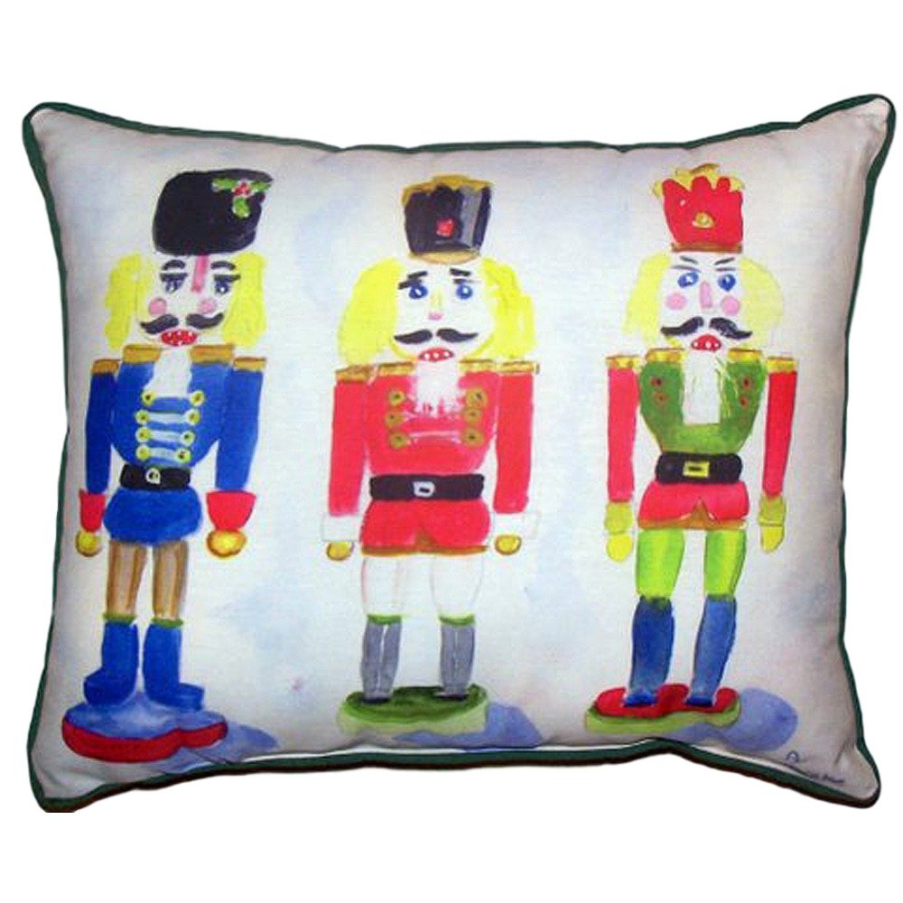Betsy Drake HJ460 Decorative Throw Pillow 16x20 Inches - Multi-Color Soft Cushion for Sofa, Bed & Home Decor
