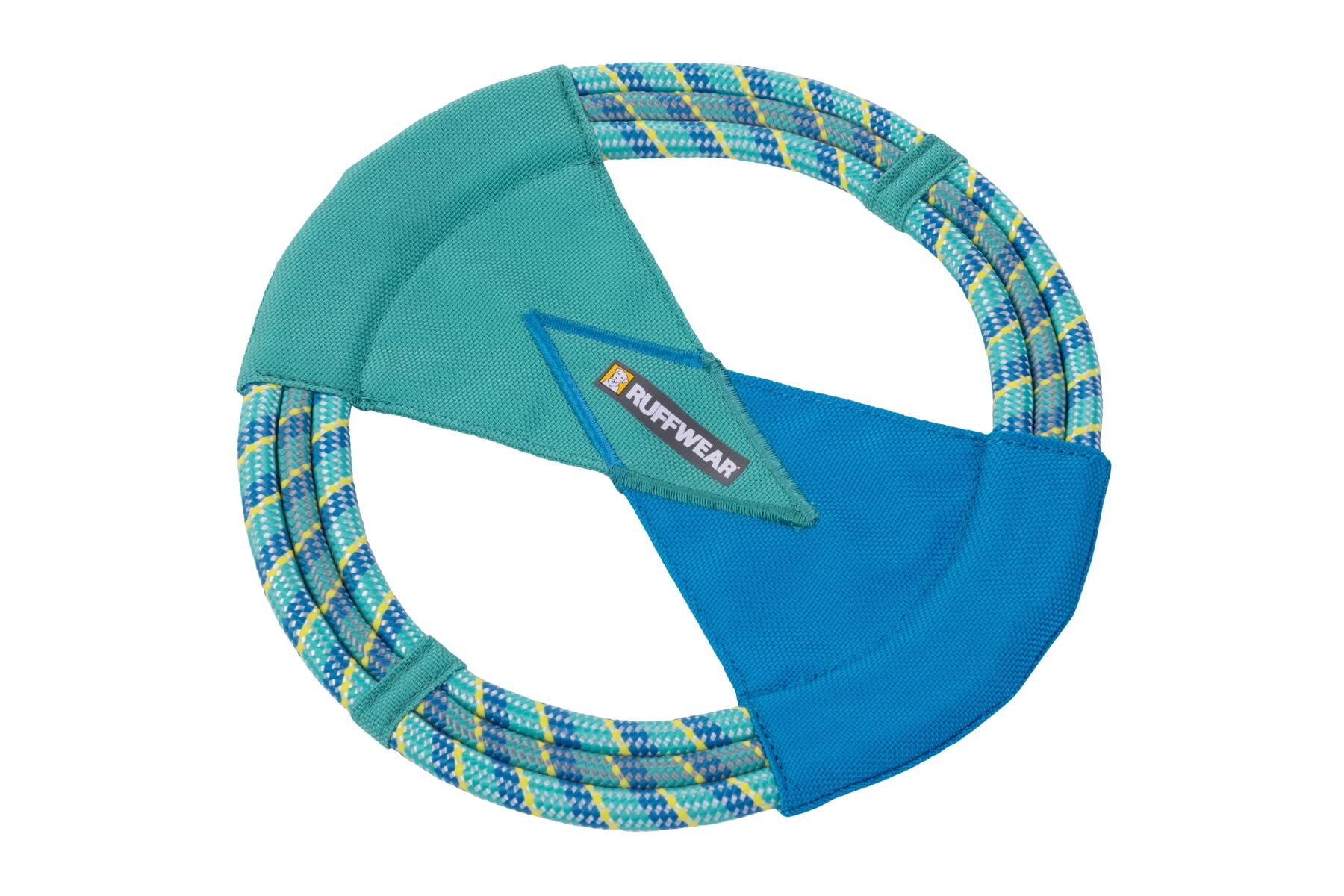 Ruffwear® Pacific Ring Dog Toy - Aurora Teal Green Aqua Disc for Fetch & Water Play | Durable Chew Toy for Medium & Large Dogs | Outdoor Beach, Pool & Backyard Fun