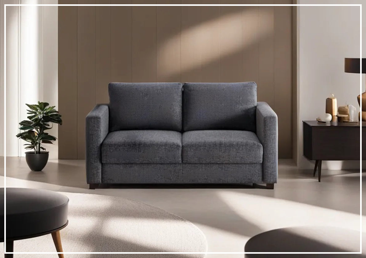 Luonto Fantasy Full XL Fabric Sleeper Sofa with Gas Spring Mechanism - Convertible Bed for Small Spaces, Guest Rooms & Apartments