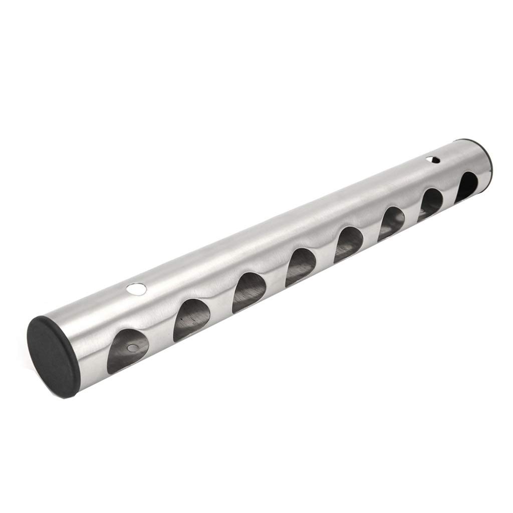 Stainless Steel Wall Mounted Wine Rack - NYKK 43x5cm Modern Wine Bottle Holder for Kitchen, Bar & Dining Room Decor (Size A) - Space Saving Tabletop Wine Storage Solution
