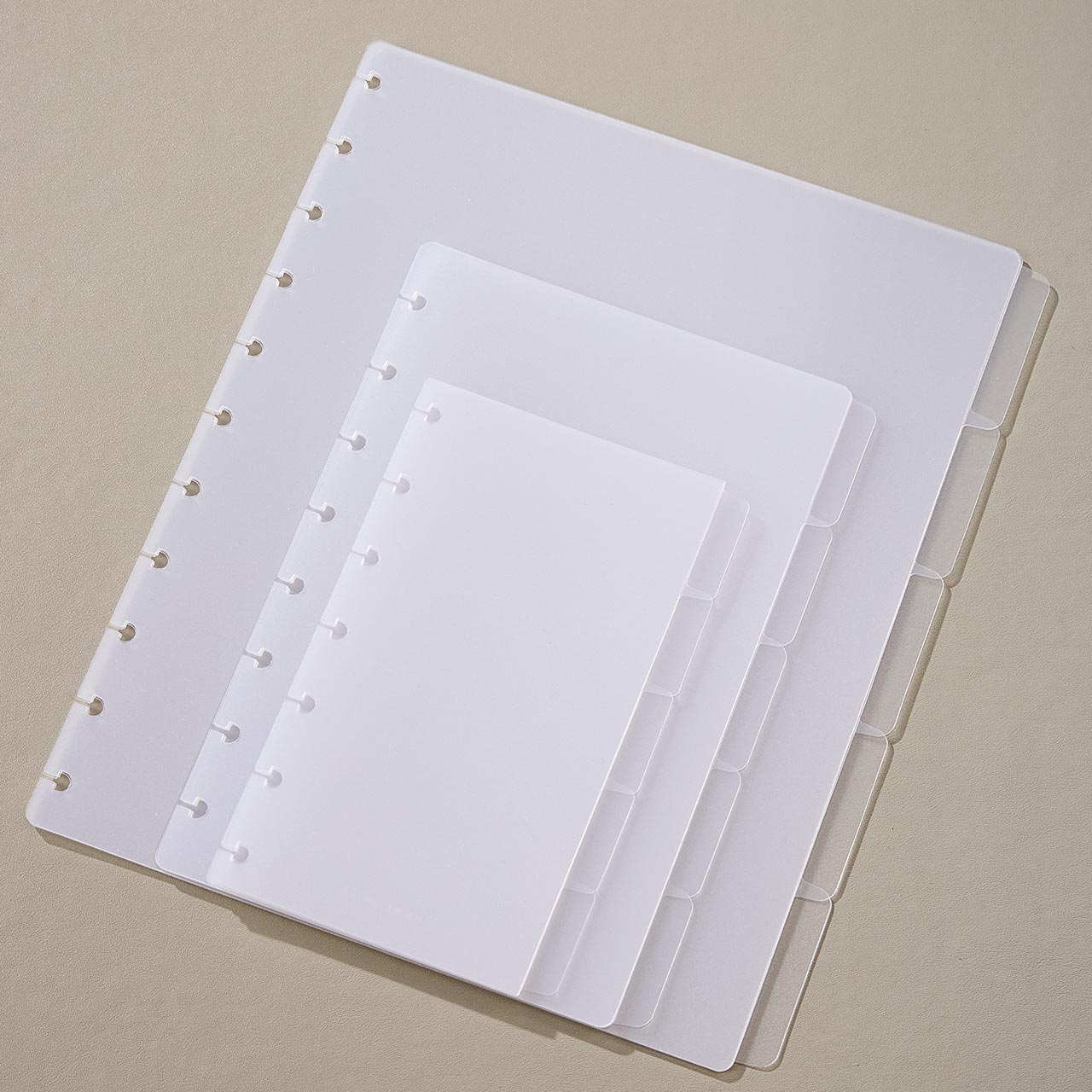 Circa Clear Discbound Notebook Dividers - 5-Pack Set for Organizing Notes | Perfect for School, Office & Planner Accessories