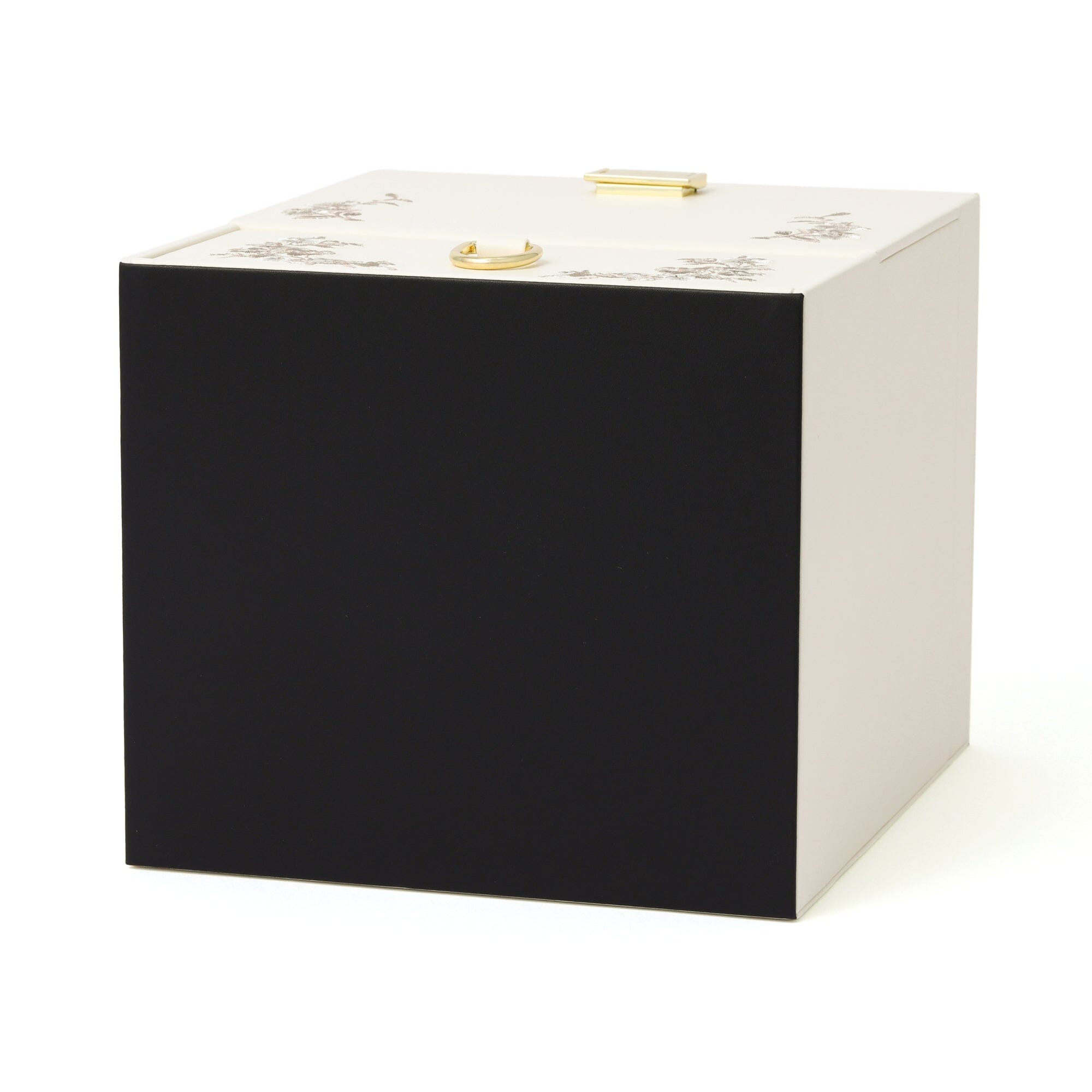 Elegant Beige Embroidery Flower Jewelry Box - Perfect for Gift Giving, Home Decor & Organizing Necklaces, Rings & Earrings
