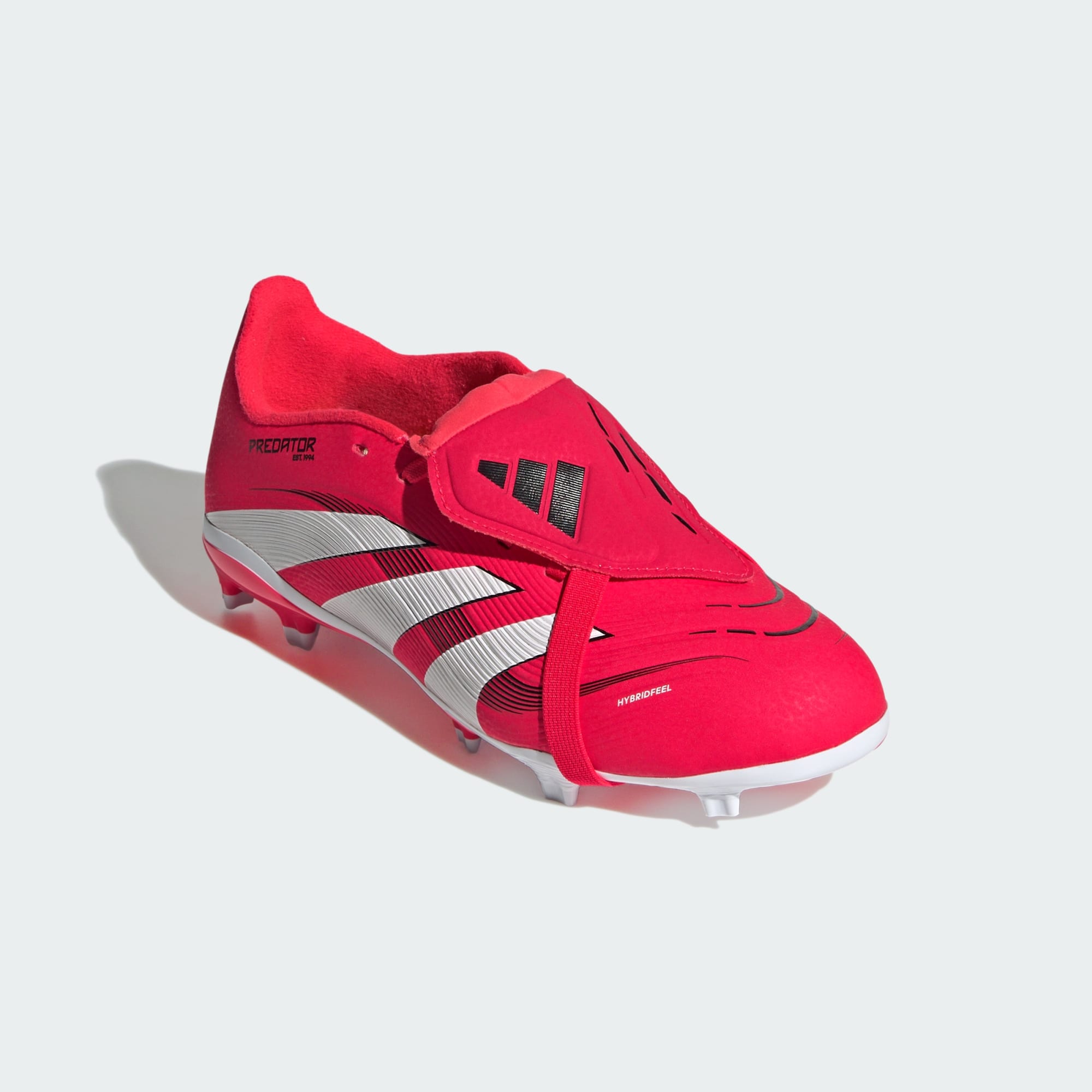 Adidas Predator P3 Kids' Soccer Cleats - Red/White Football Boots for Youth Players, Perfect for Training & Matches