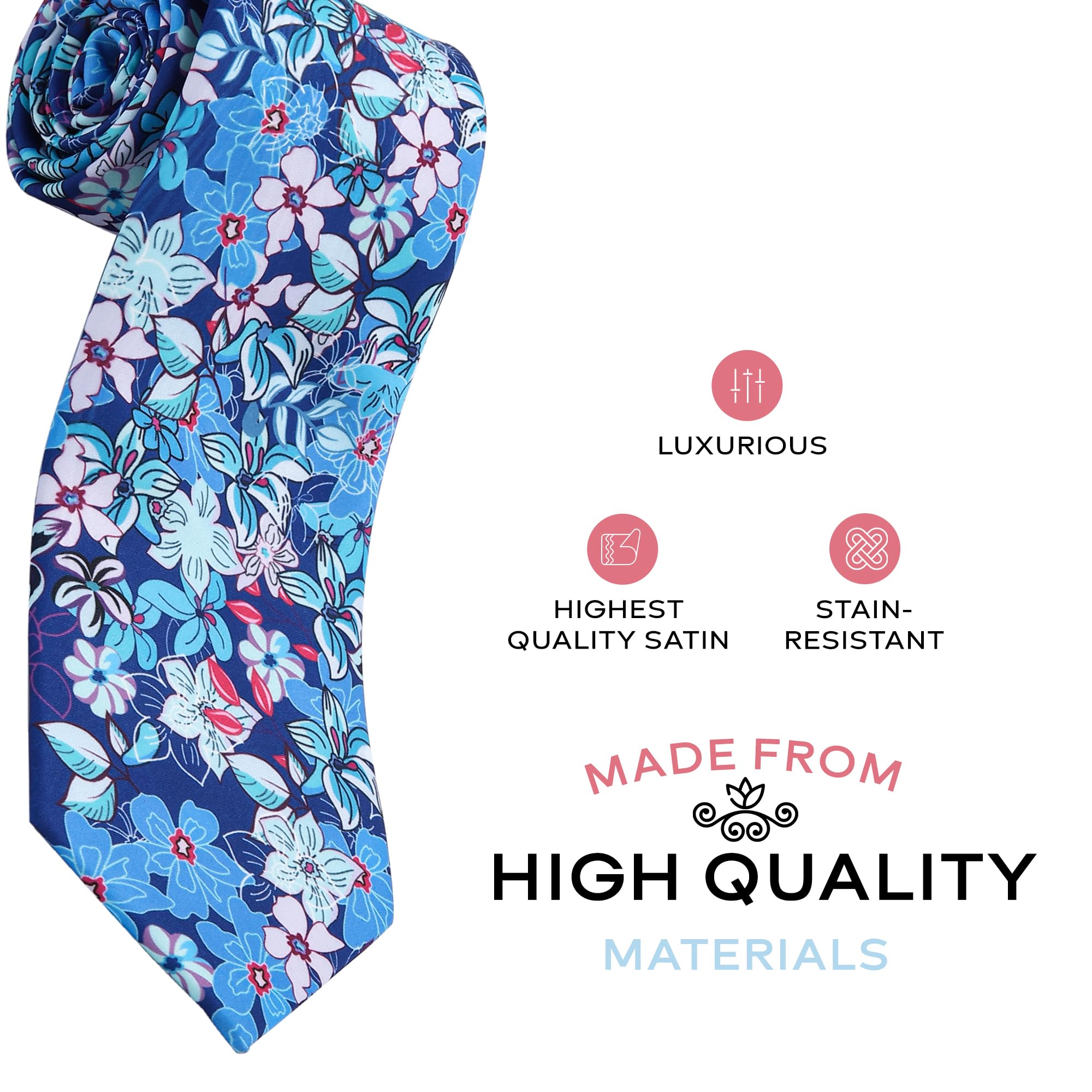 Men's Fashion Tie for Business & Formal Wear - Premium Silk Necktie for Office, Weddings & Special Occasions