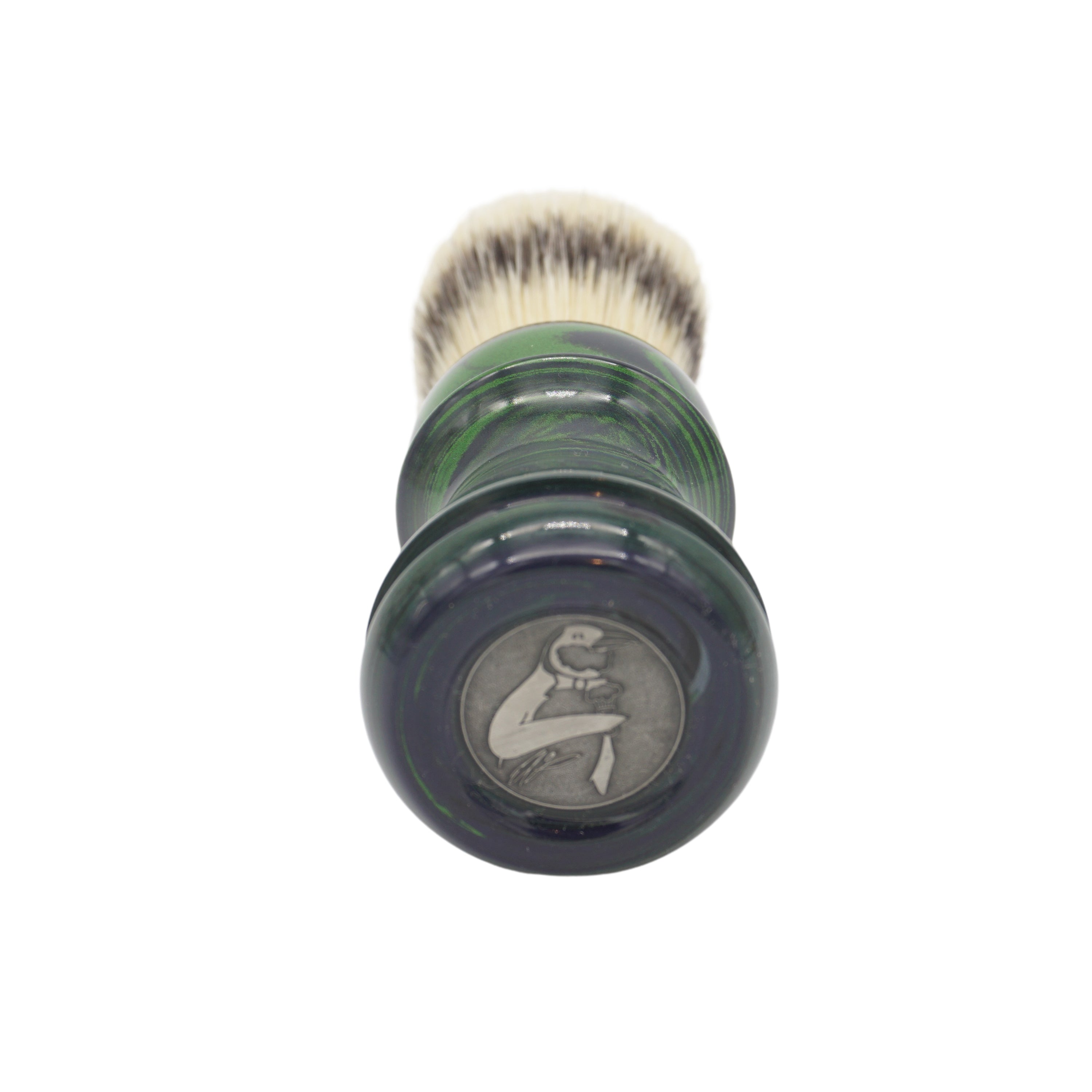 Premium 24mm Semogue Striped Boar Hair Shaving Brush with Handcrafted Ebonite Handle by AP Shave Co. - Perfect for Wet Shaving & Grooming Rituals