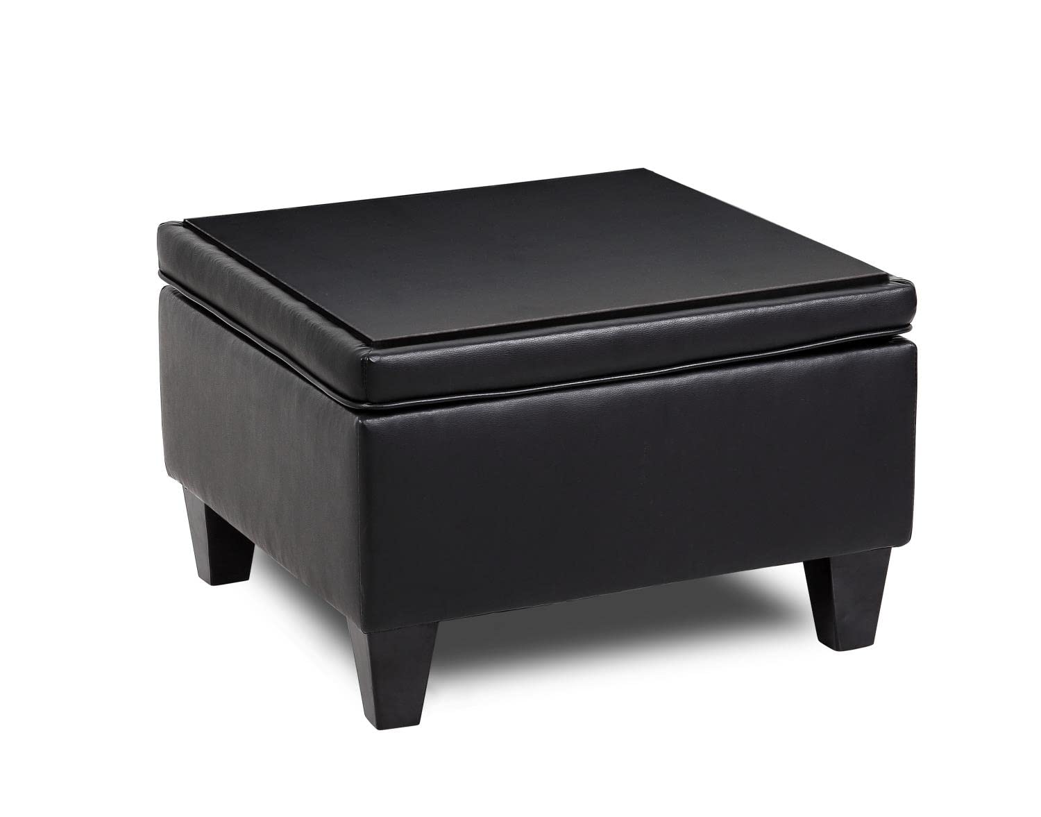 Boss Office Products Black Reception Sectional Ottoman - Stylish & Comfortable Seating for Office Lobbies, Waiting Areas & Home Offices