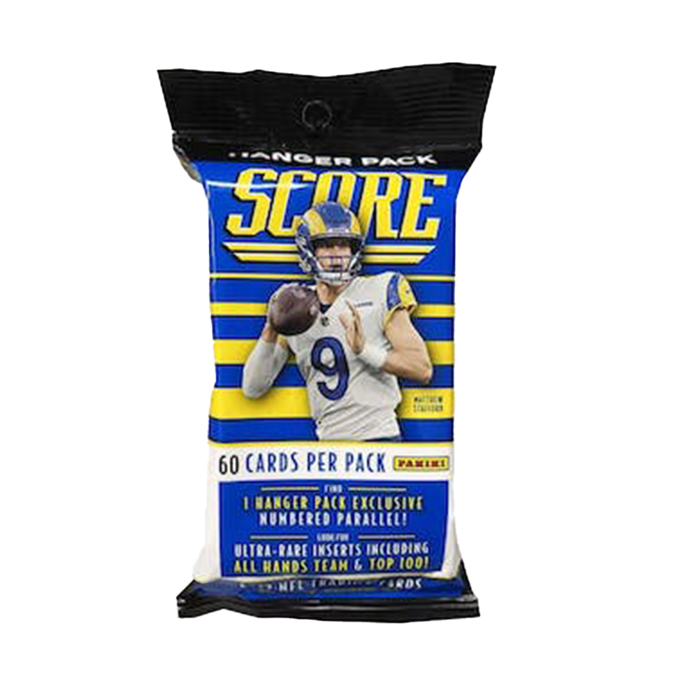 2022 Panini Score Football Hanger Pack - NFL Trading Cards Collection for Collectors & Fans - Perfect for Sports Memorabilia, Gift Giving & Fantasy Football