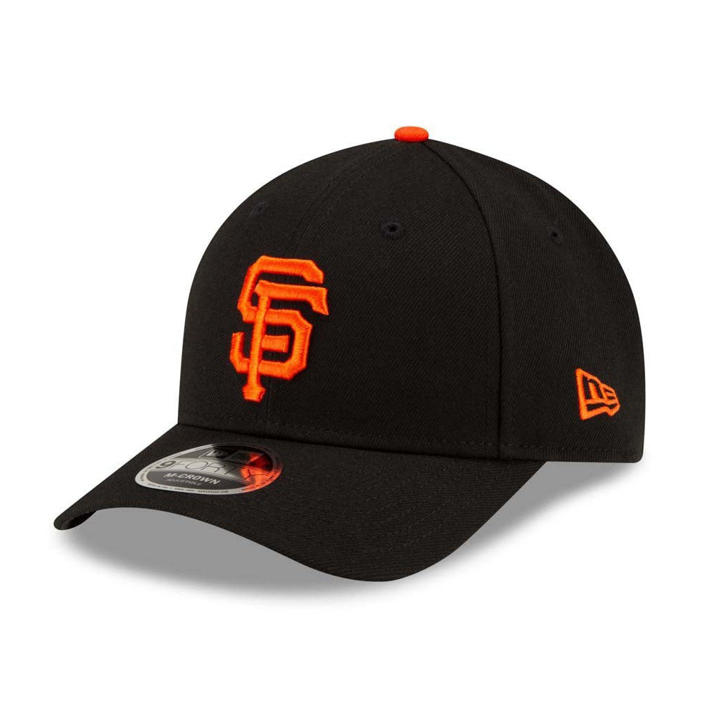 New Era 9Forty M Crown San Francisco Giants Snapback Baseball Cap - Black | Official MLB Licensed Hat for Men & Women | Perfect for Games, Fan Gear & Streetwear Fashion