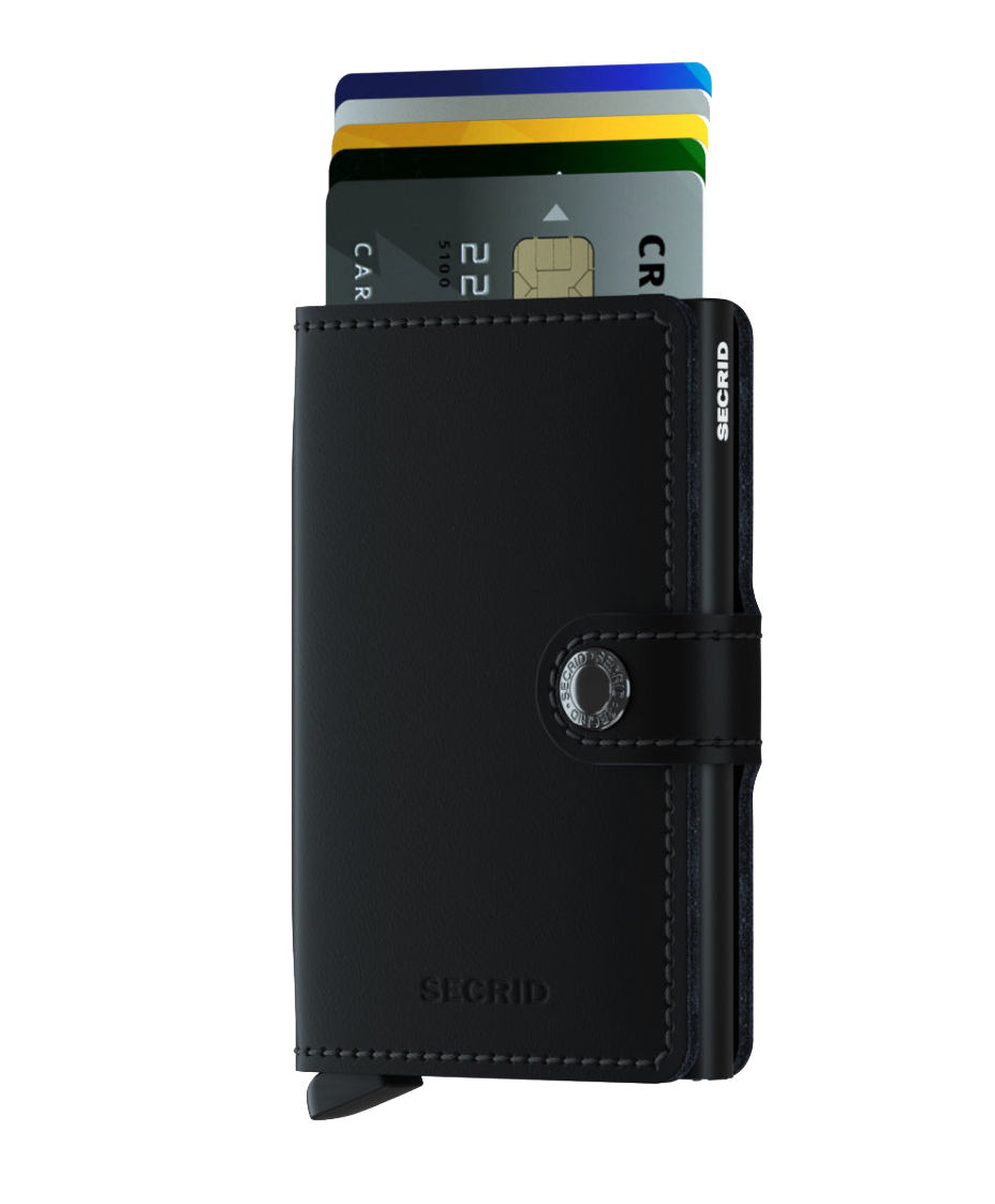 SECRID Miniwallet Matte - Slim RFID Blocking Leather Wallet for Men & Women | Perfect for Travel, Business & Everyday Use