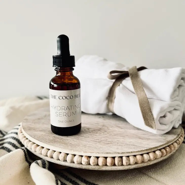 Coco Bee Hydrating Facial Serum for Dry Skin - Anti-Aging Vitamin C Moisturizer for Women & Men - Day & Night Face Care Routine