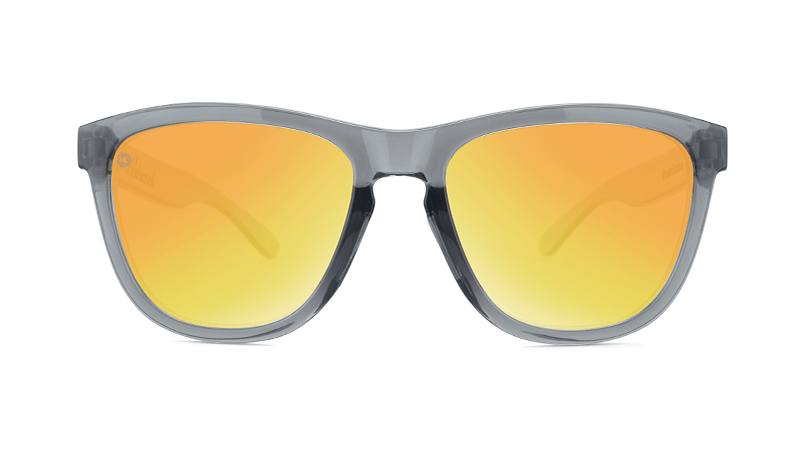 Premium Sport Sunglasses - Clear Grey / Sunset - Perfect for Running, Cycling & Outdoor Activities