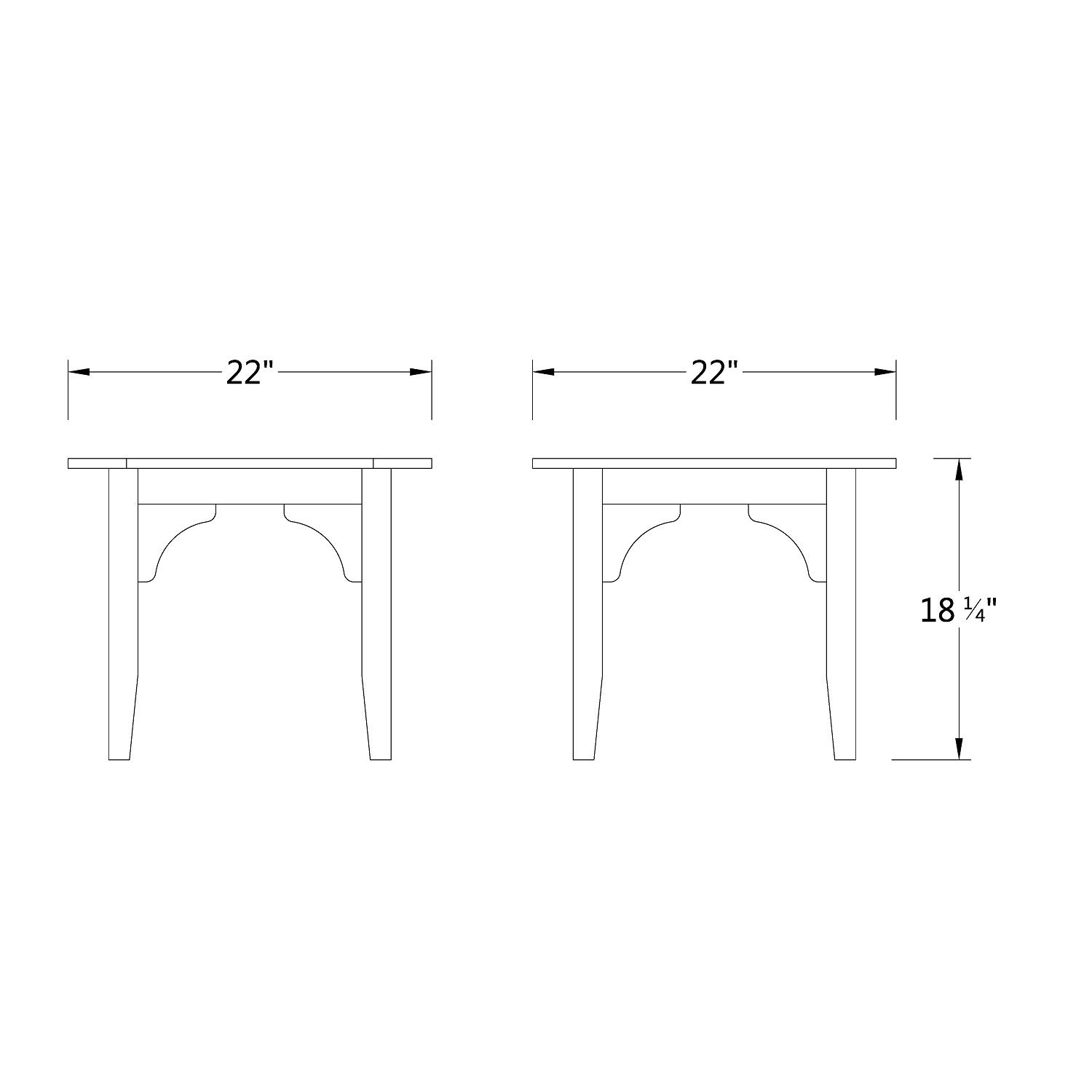 Premium Indonesian Teak Patio Side Table - Cambridge Casual Superior Auburn Finish, Weather-Resistant Outdoor Furniture for Garden, Deck, and Poolside Use